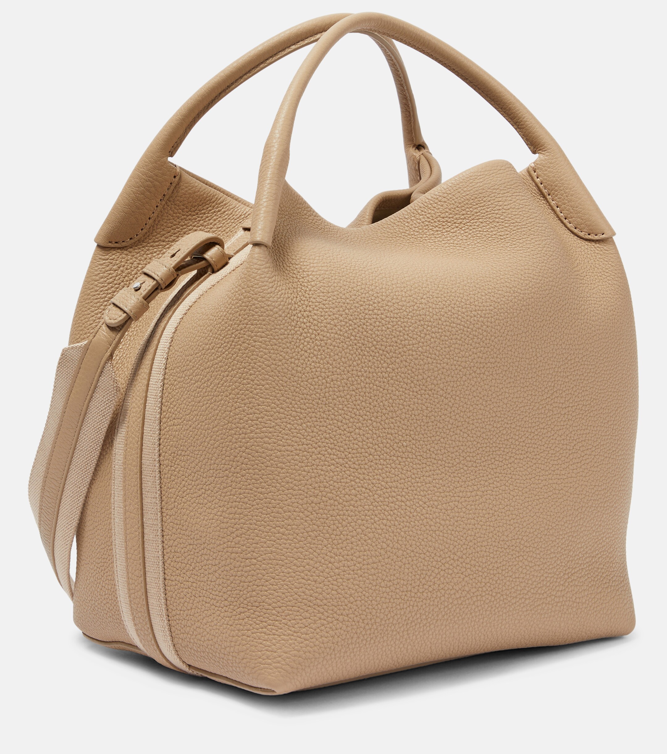 Loro Piana Bale Large leather tote bag