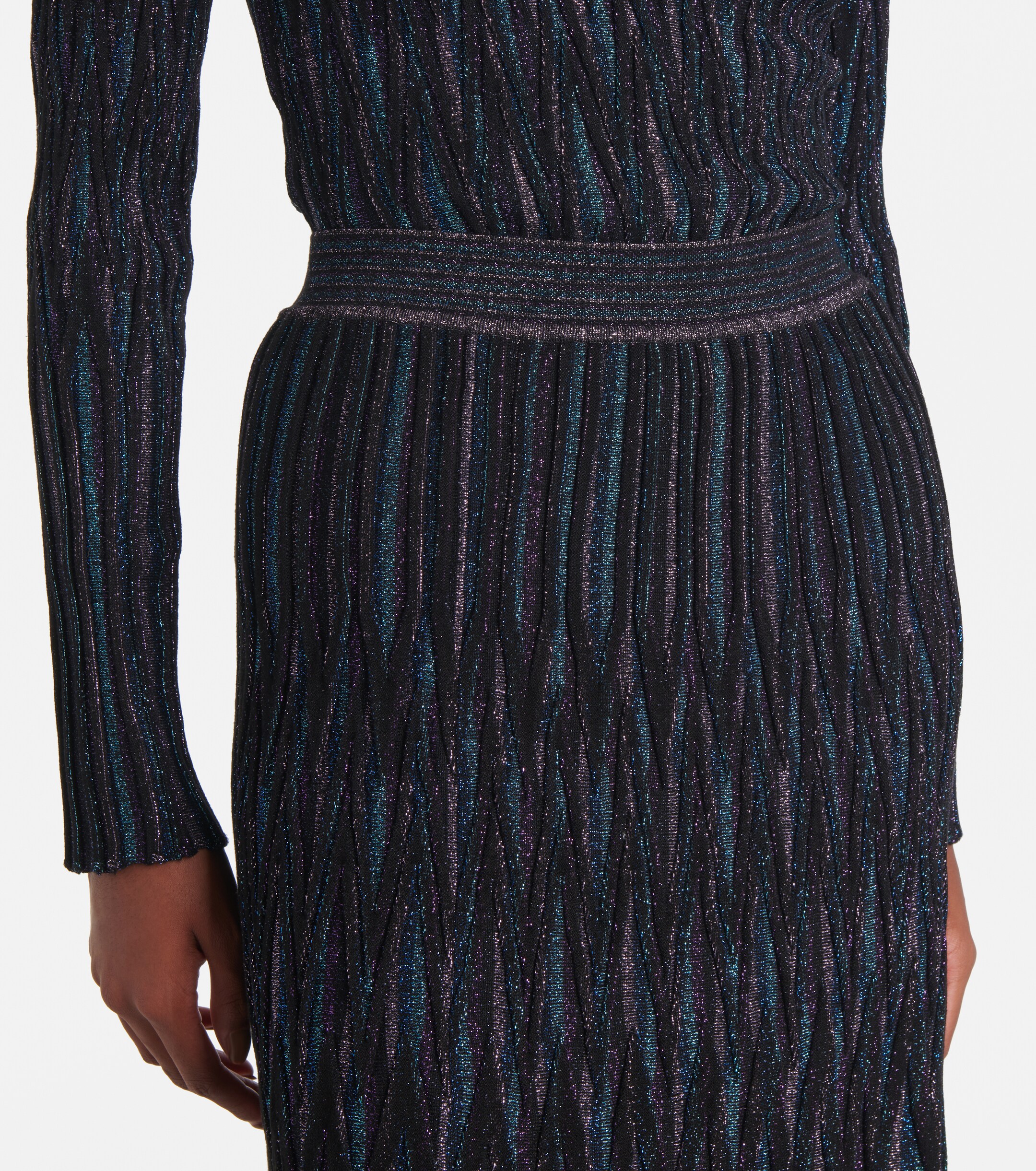 Missoni - Pleated lam midi skirt | Plush