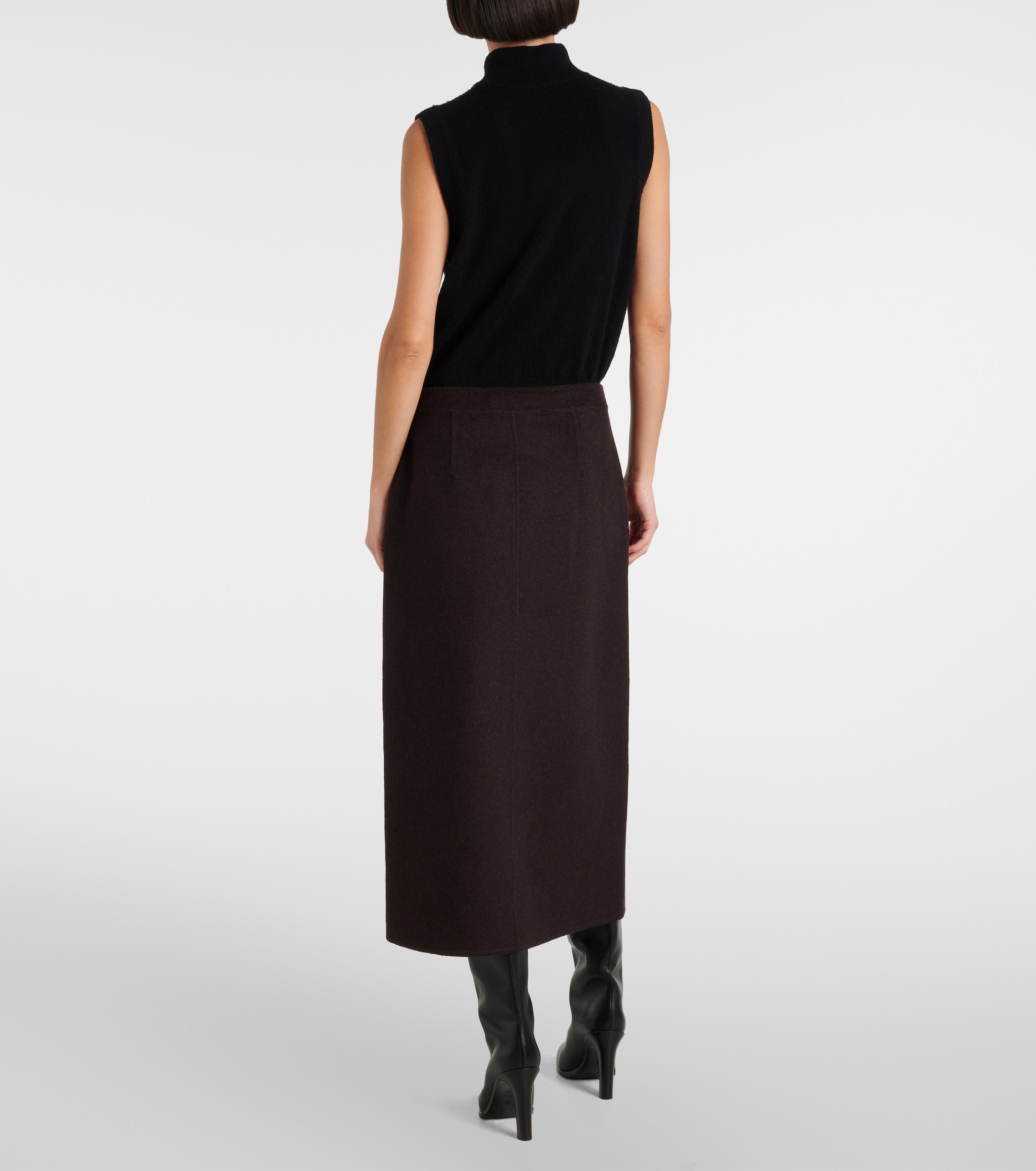 Proenza Schouler White Label Adrian wool-blend midi skirt
