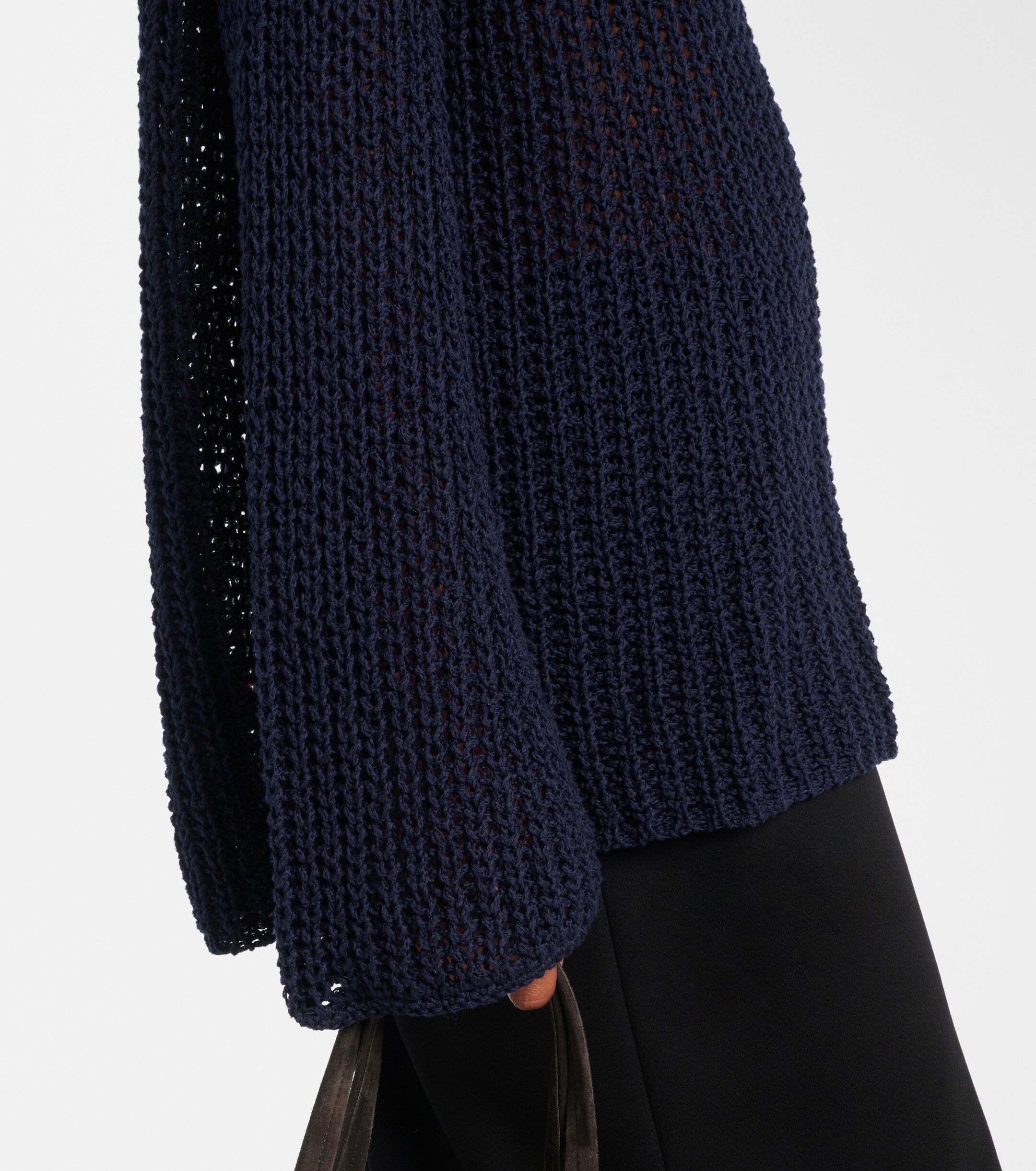 KHAITE Elowen open-knit cotton-blend sweater