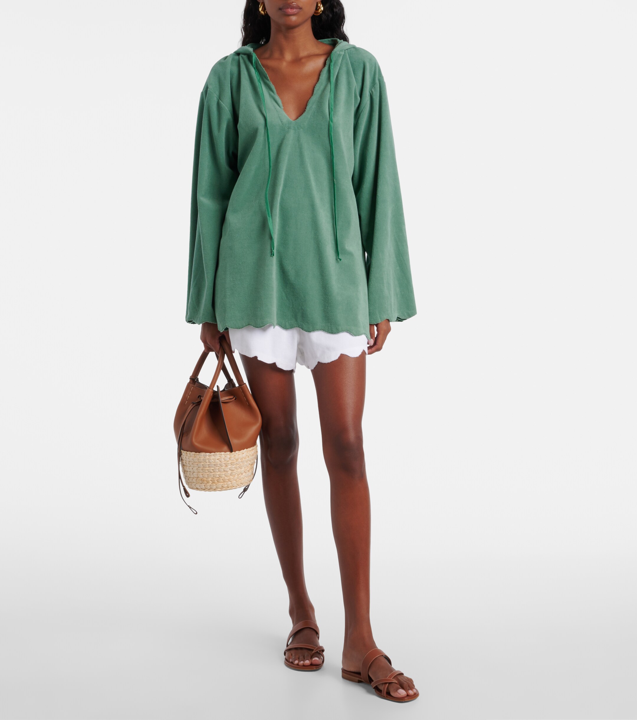 Marysia Marysia Baughman cotton-blend terry top