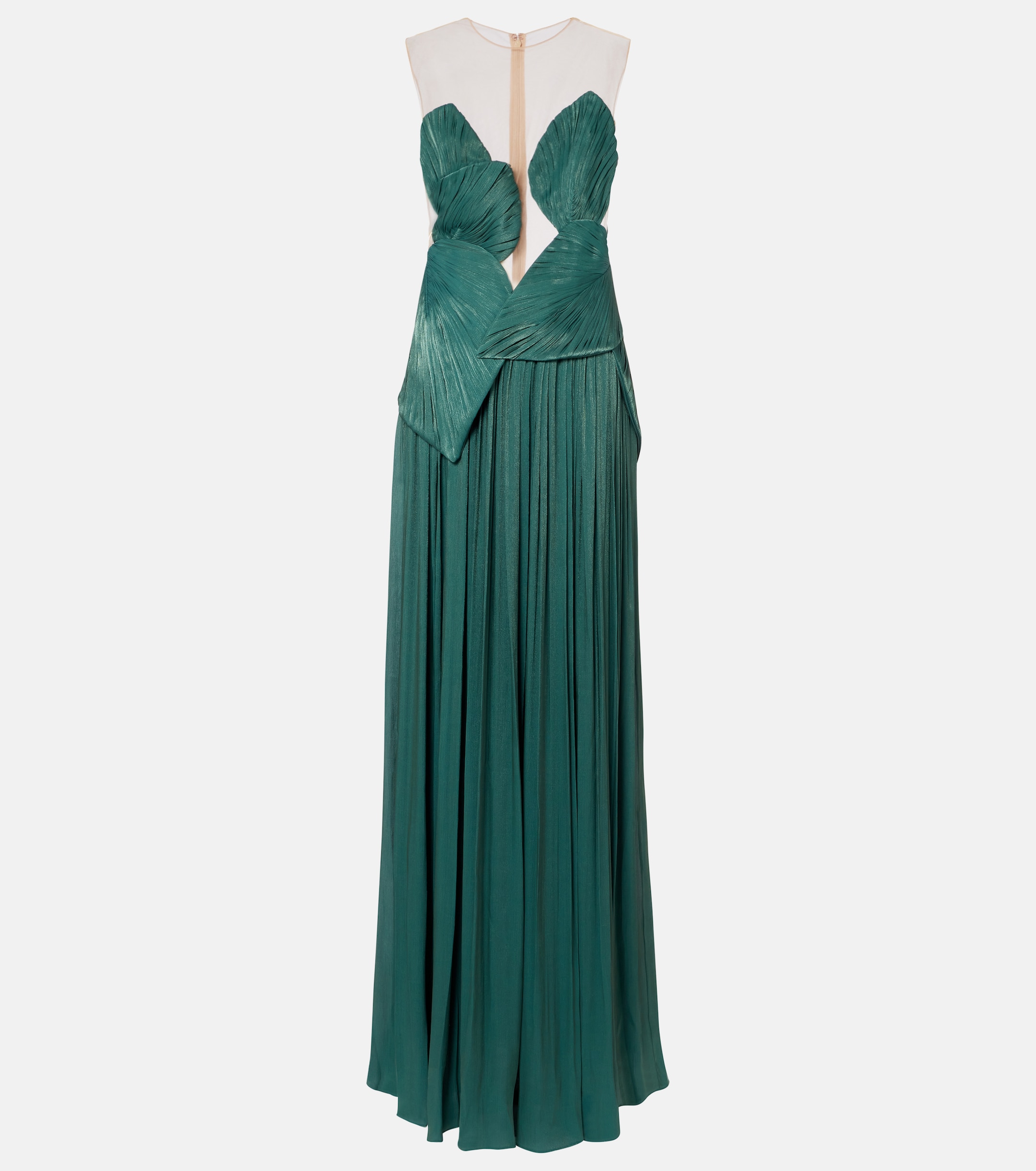 costarellos linen dress Costarellos, Liana embroidered Chantilly lace gown, Women, Blue, US 0, Dresses, Materialmix
