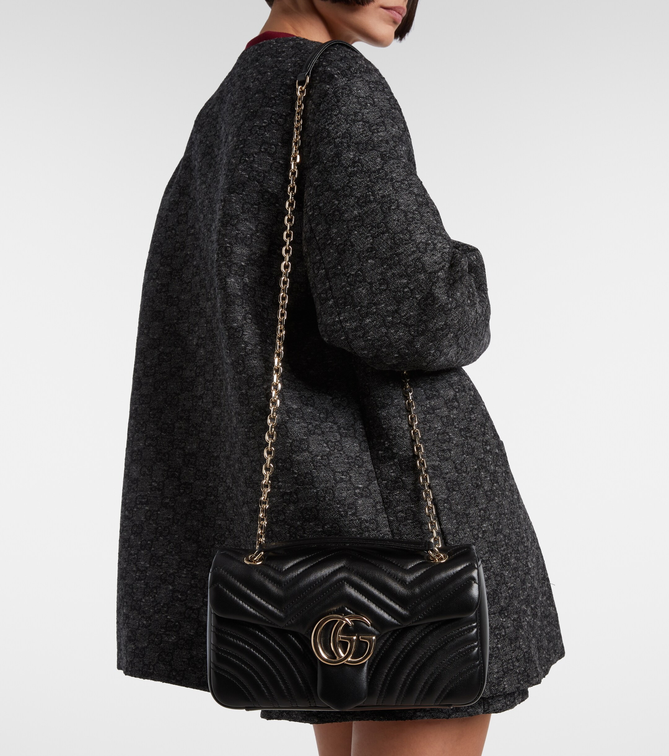Gucci GG Marmont Medium leather shoulder bag
