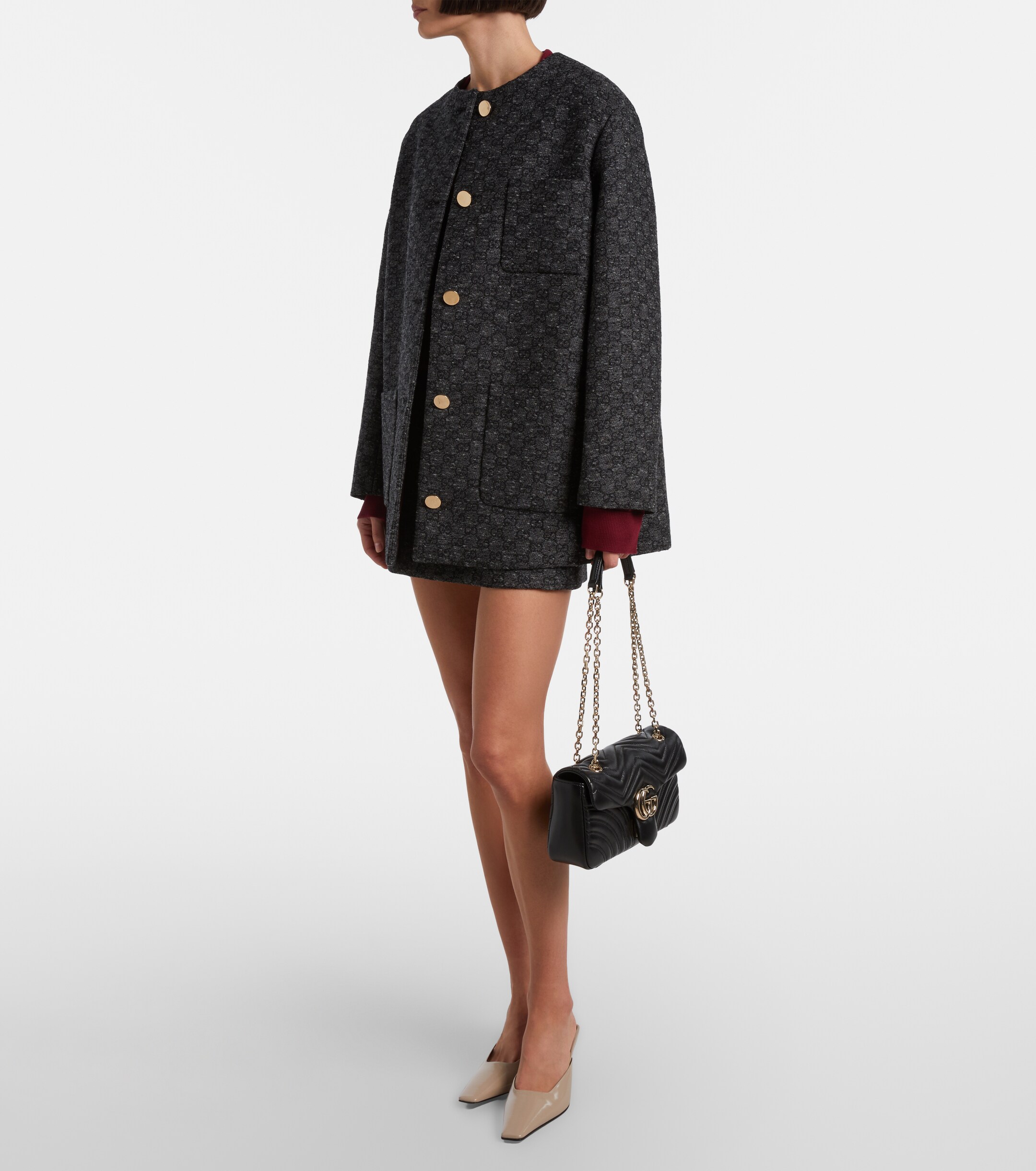 Gucci GG Marmont Medium leather shoulder bag