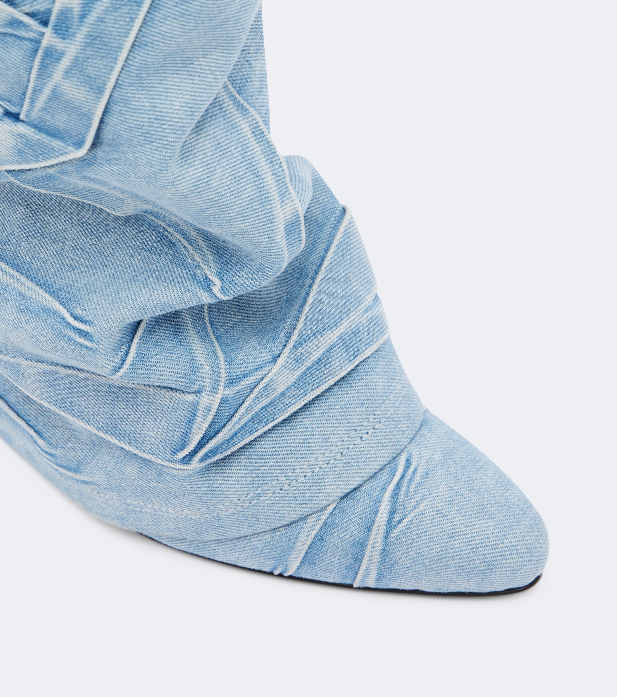 THE ATTICO The Attico Leon denim knee-high boots