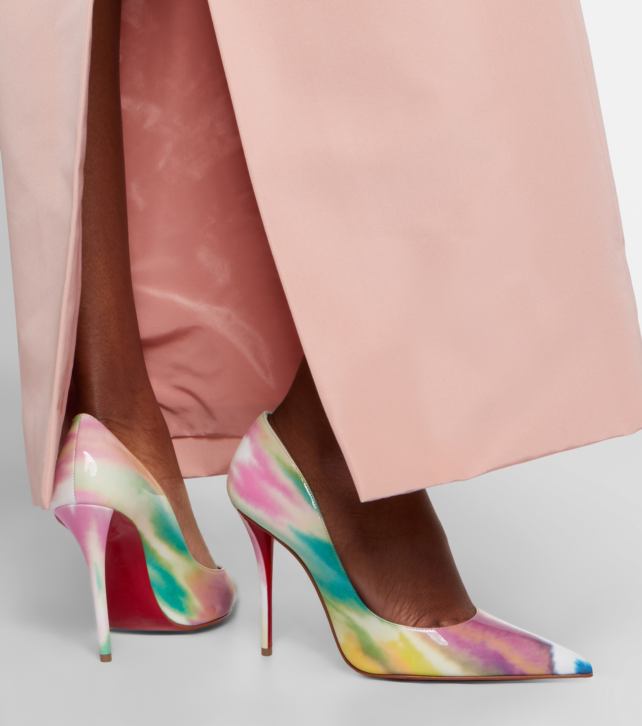 CHRISTIAN LOUBOUTIN Christian Louboutin Miss Z printed patent leather pumps