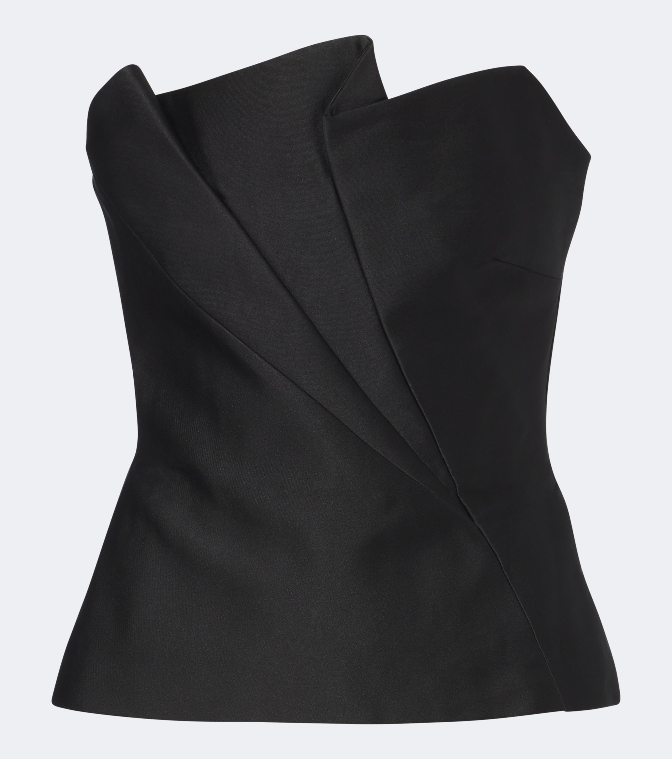 Roland Mouret Roland Mouret Pleated taffeta corset top