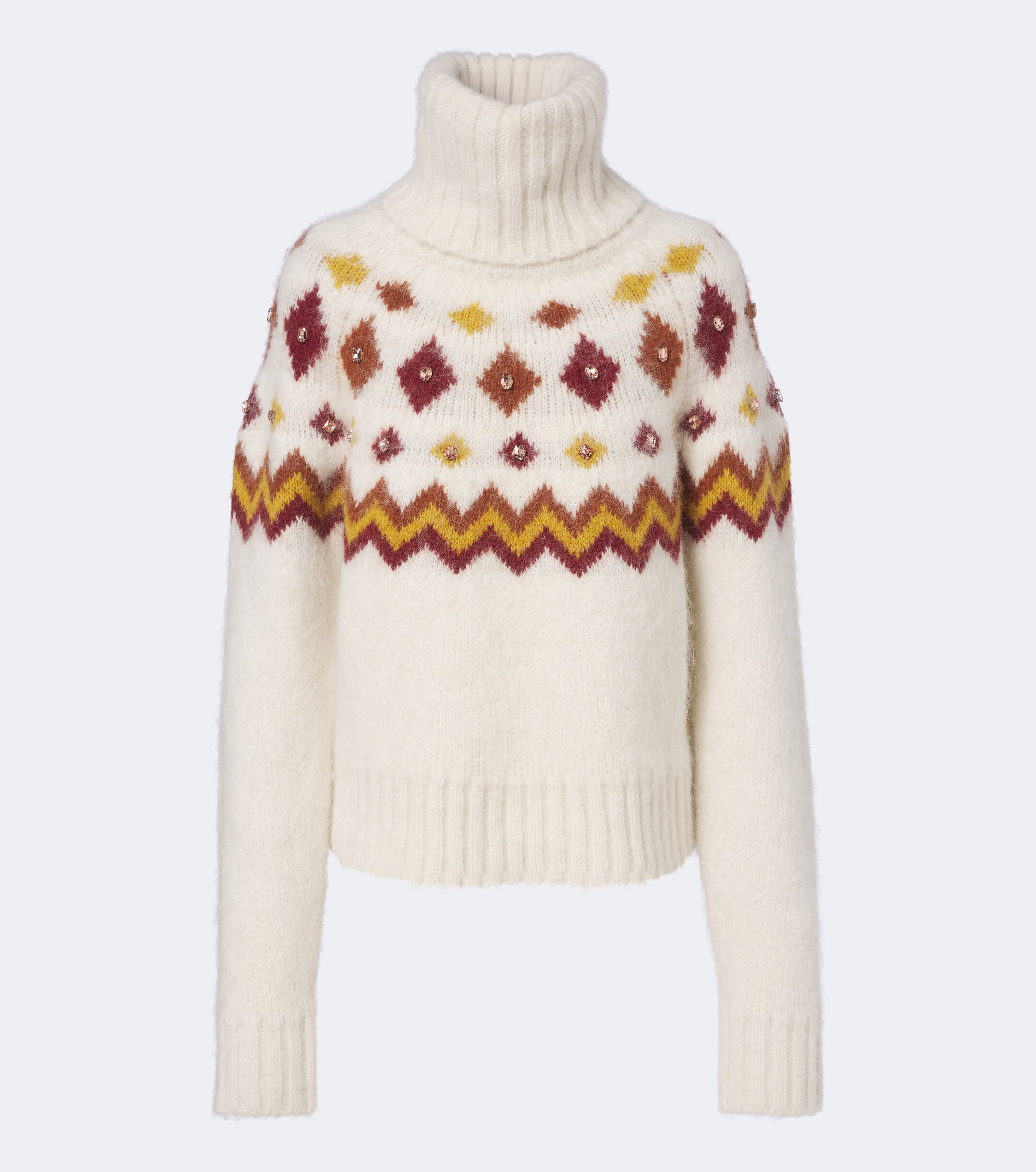 GOLDBERGH Goldbergh Hanashi embellished turtleneck sweater