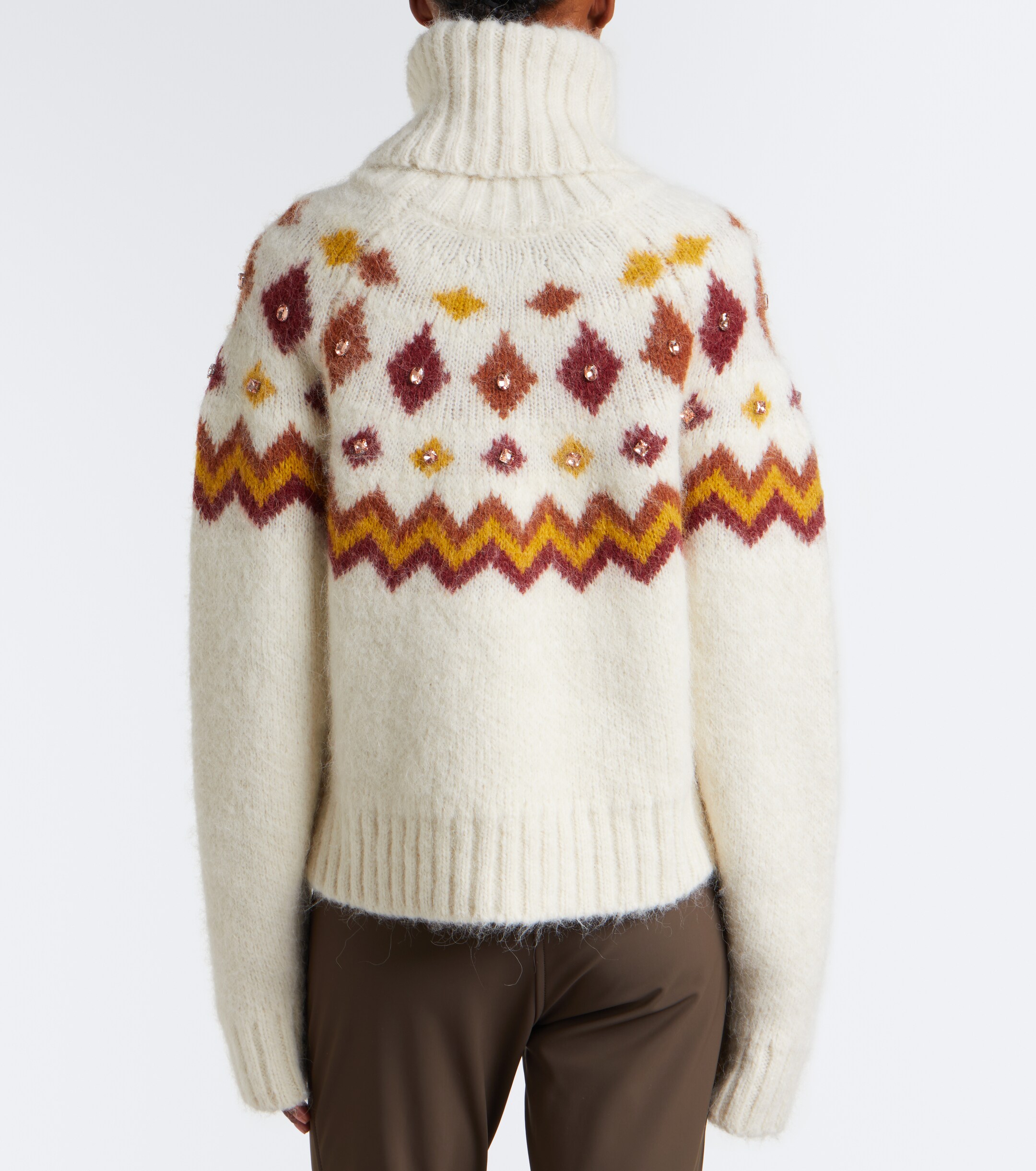 GOLDBERGH Goldbergh Hanashi embellished turtleneck sweater