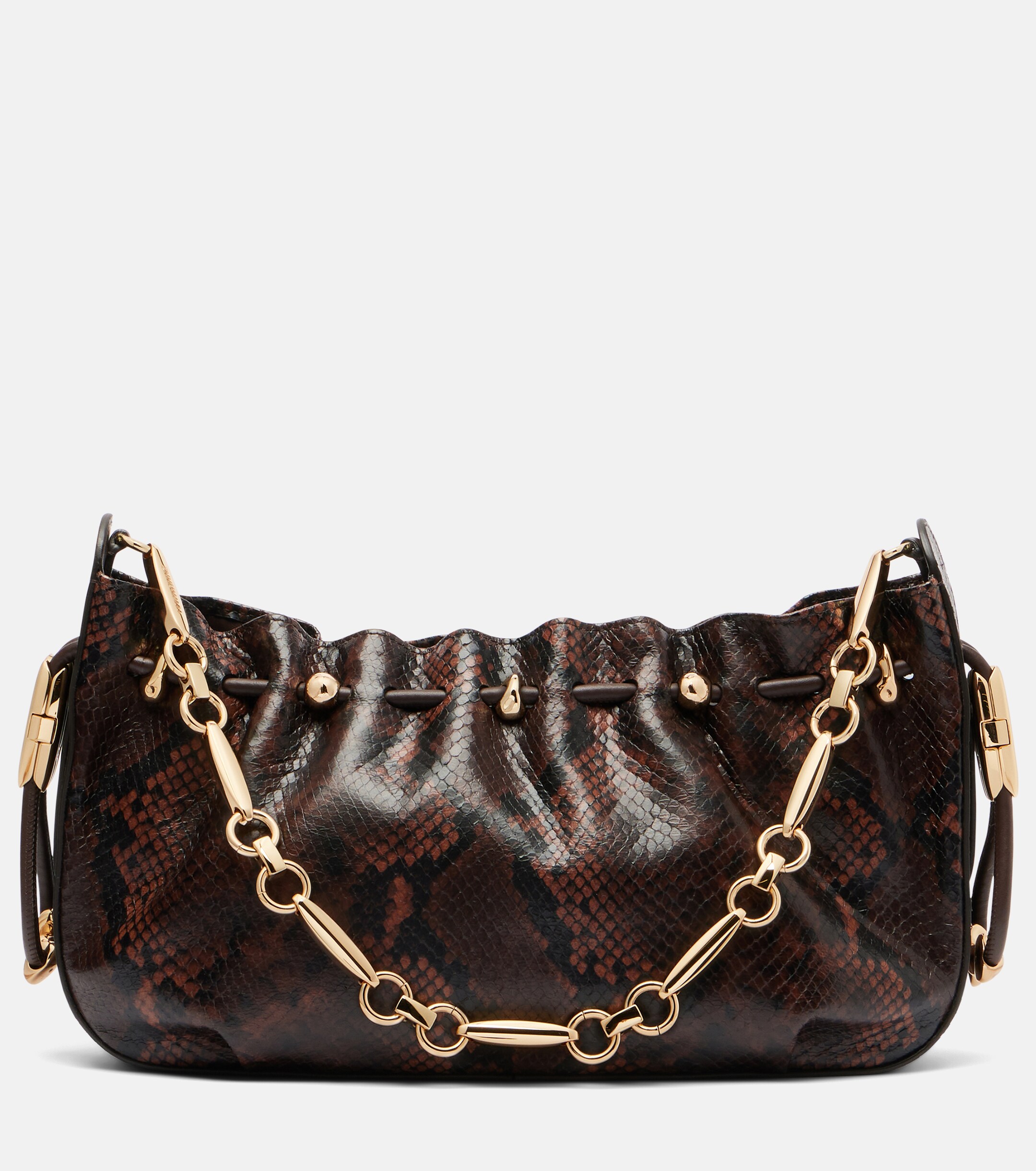 Zimmermann Halcyon snake-effect leather shoulder bag