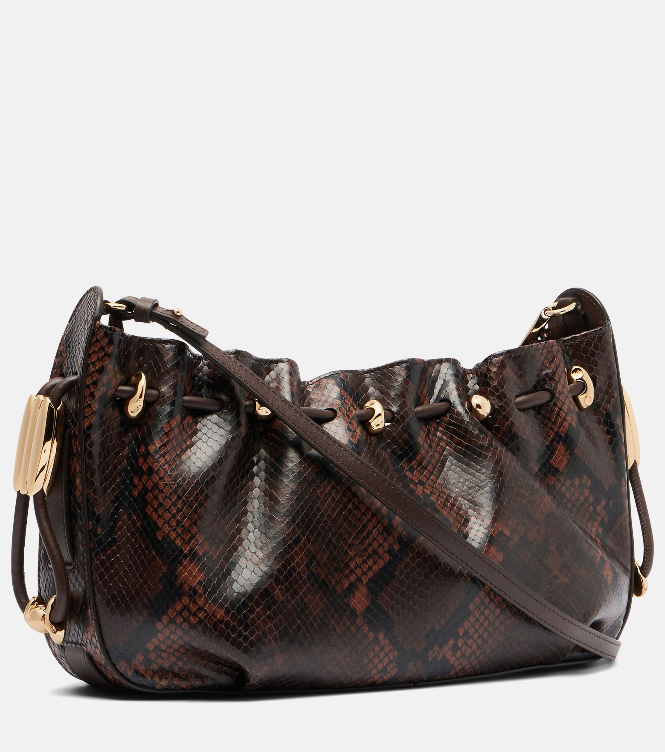 Zimmermann Halcyon snake-effect leather shoulder bag