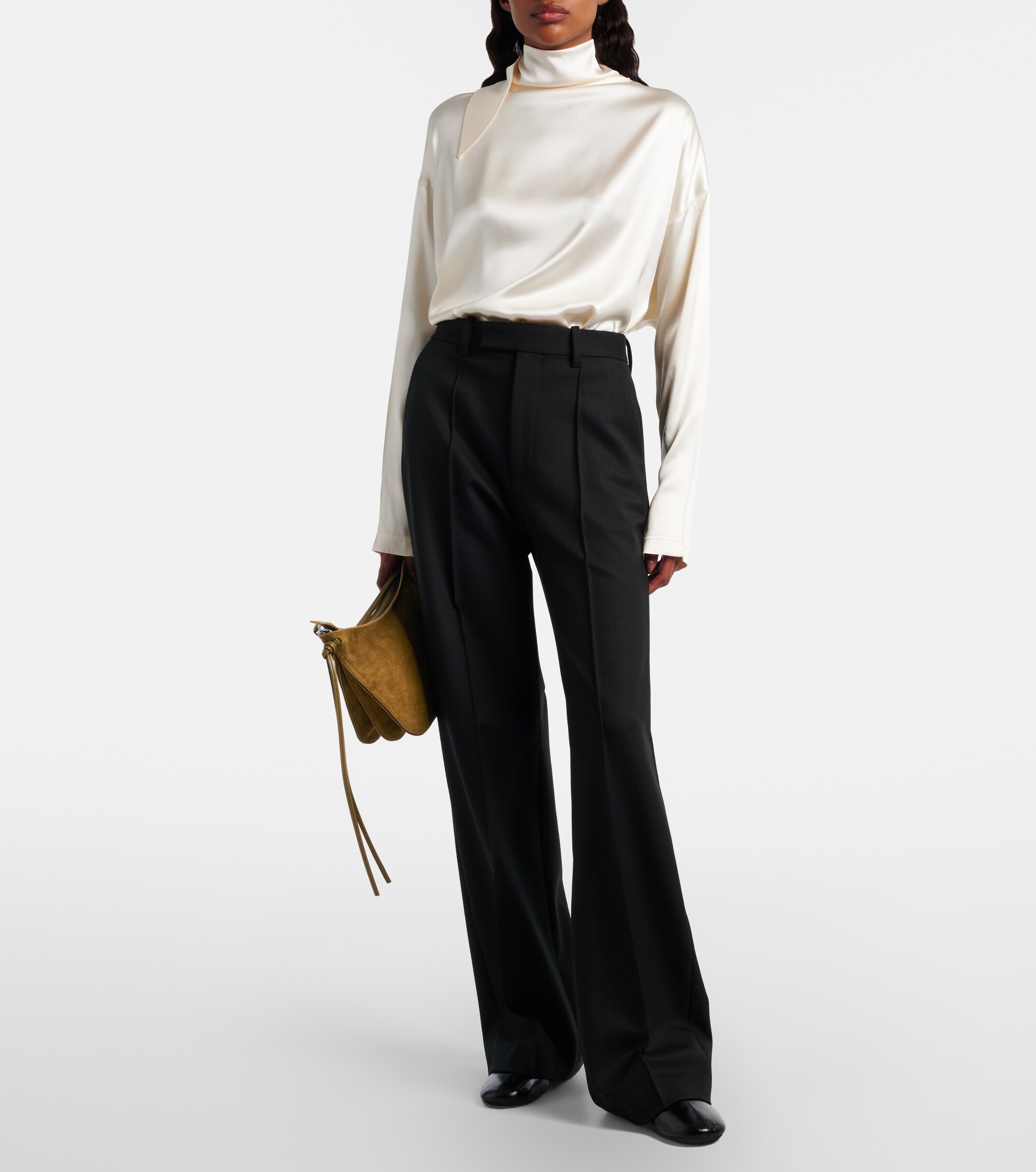 PHOEBE PHILO Small Gig suede shoulder bag thumbnail