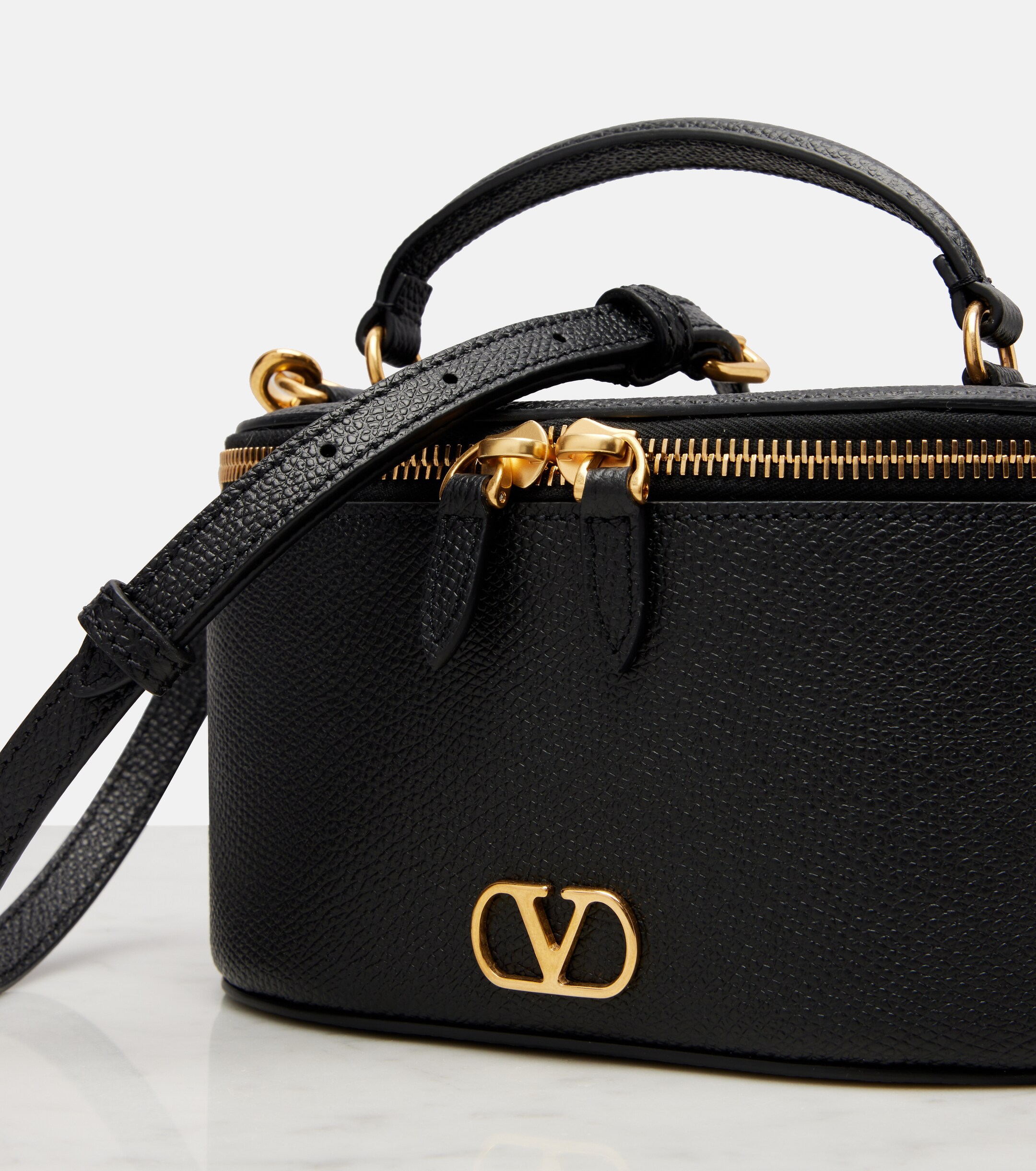 Valentino Garavani VLogo Mini leather vanity bag thumbnail