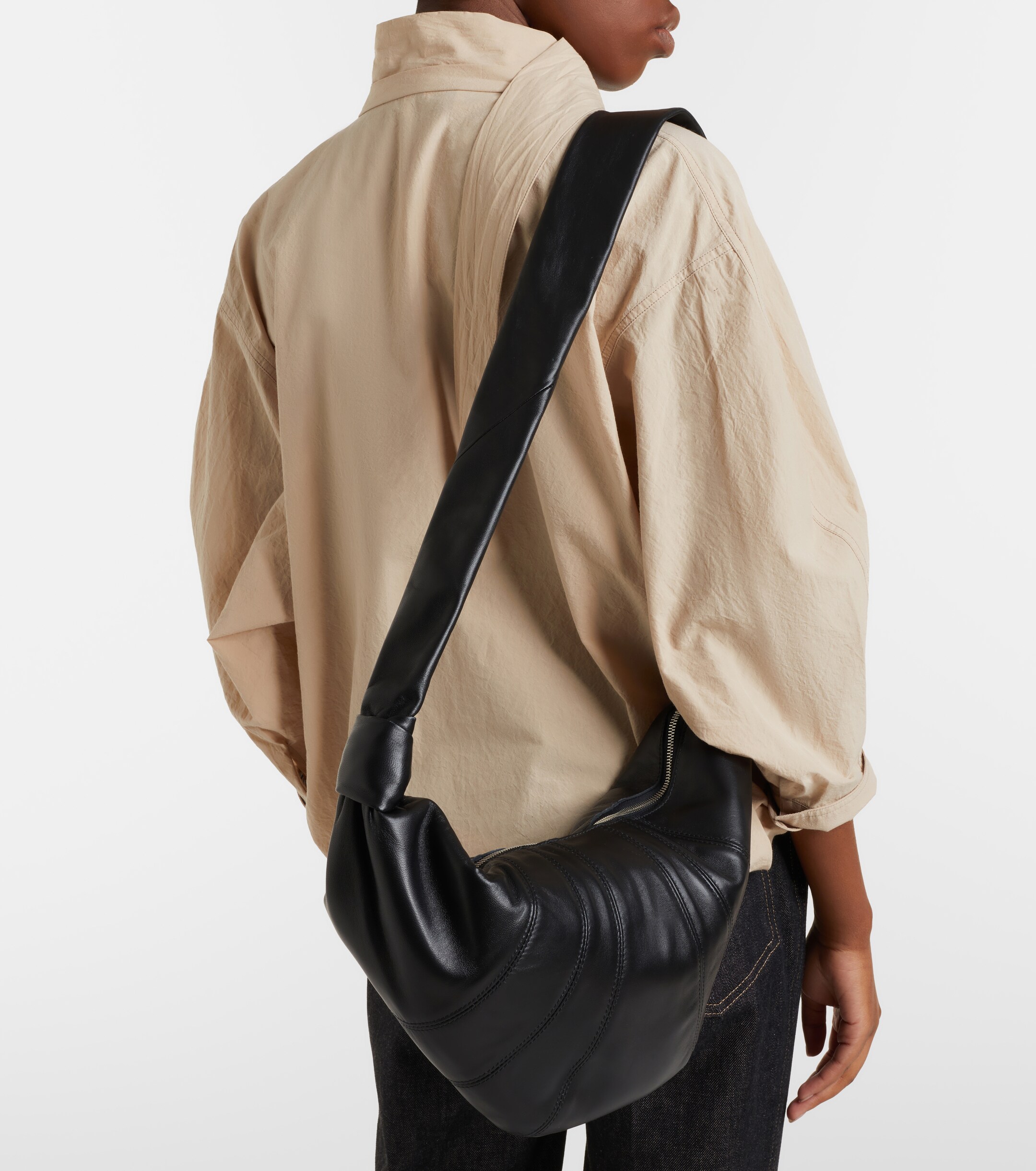 Lemaire Croissant Medium leather bag