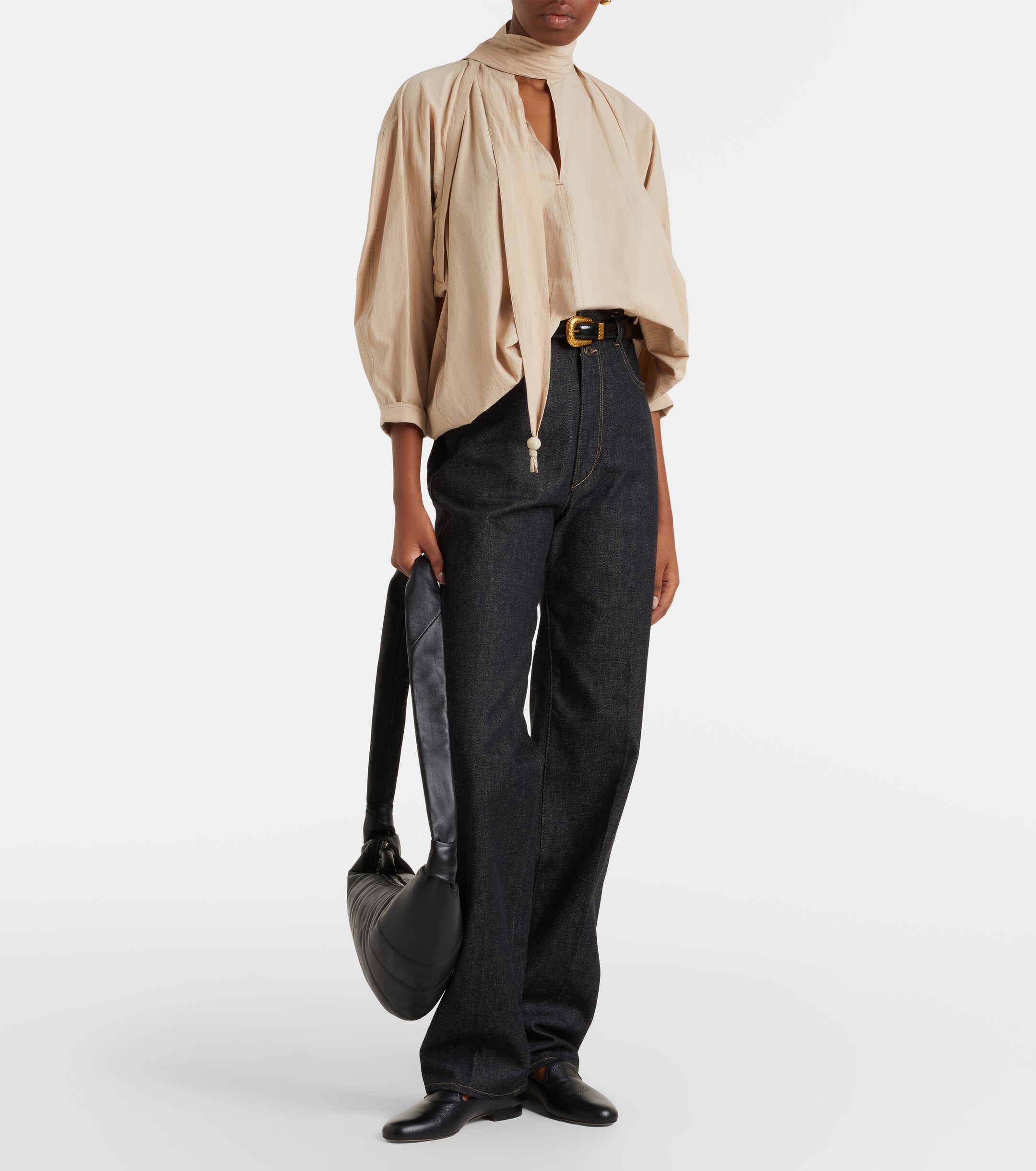 Lemaire Croissant Medium leather bag