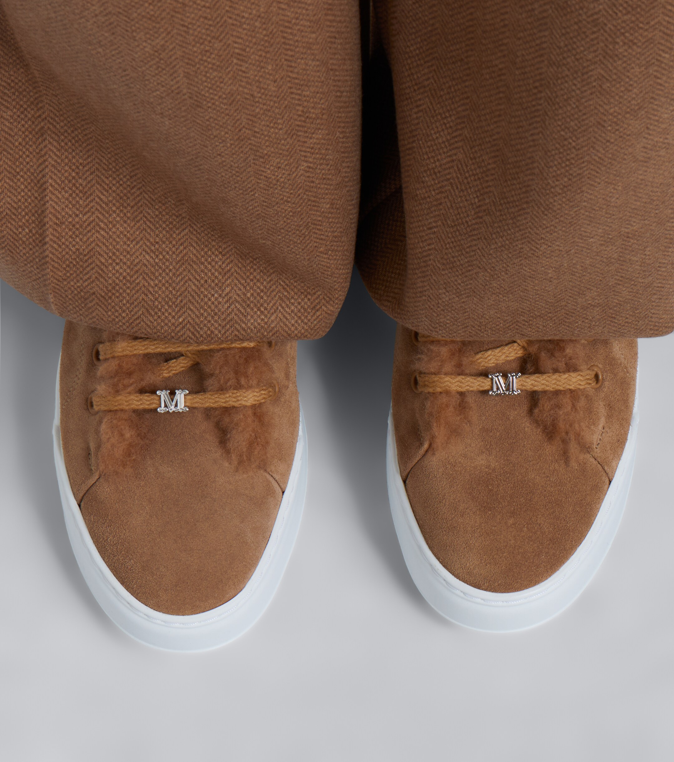 Max Mara Max Mara Suede low-top sneakers