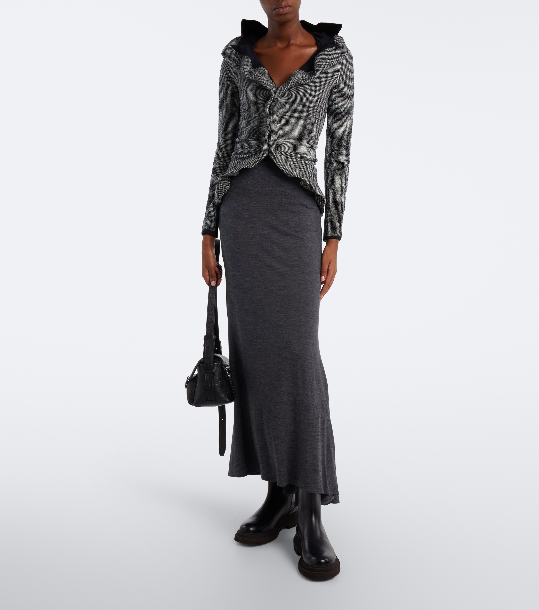 Junya Watanabe Junya Watanabe Wool jersey maxi skirt