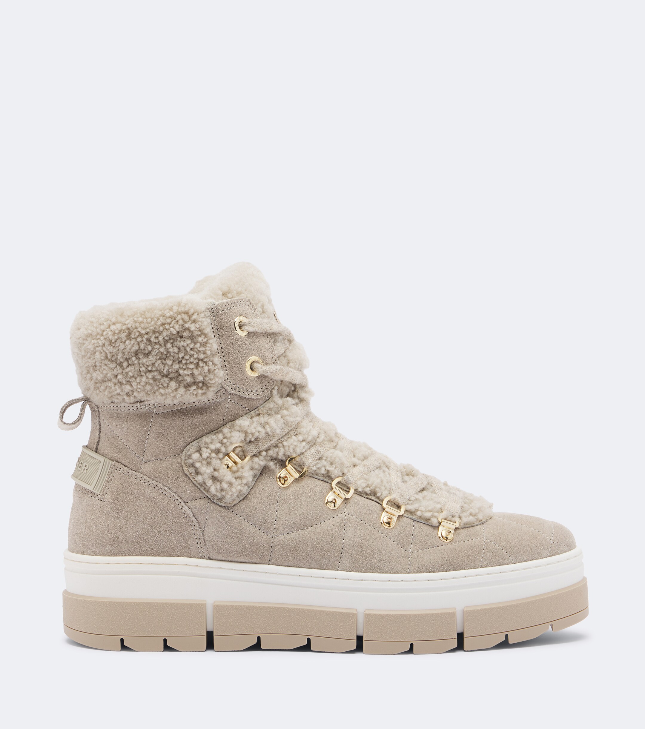 BOGNER Bogner Vaduz shearling and suede ankle boots