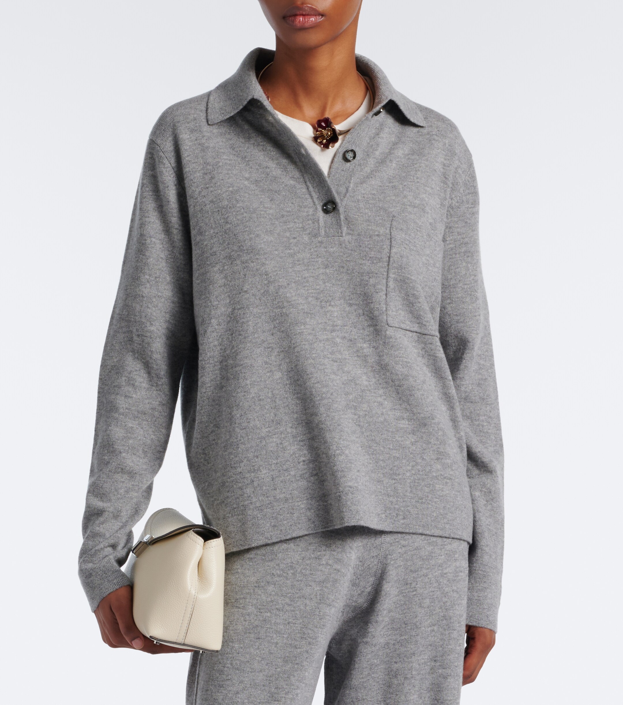 Jardin des Orangers Jardin des Orangers Wool and cashmere polo sweater