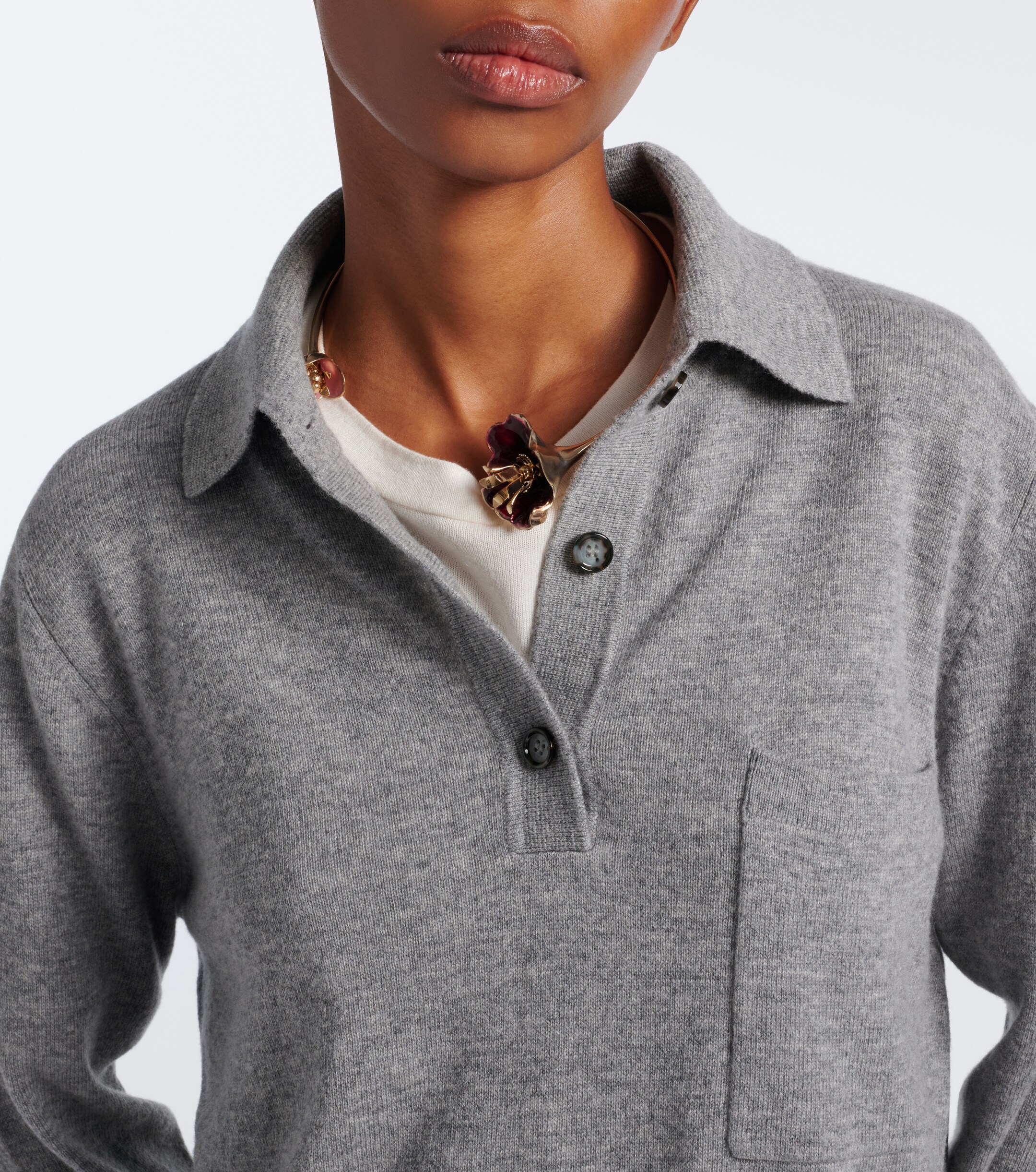 Jardin des Orangers Jardin des Orangers Wool and cashmere polo sweater