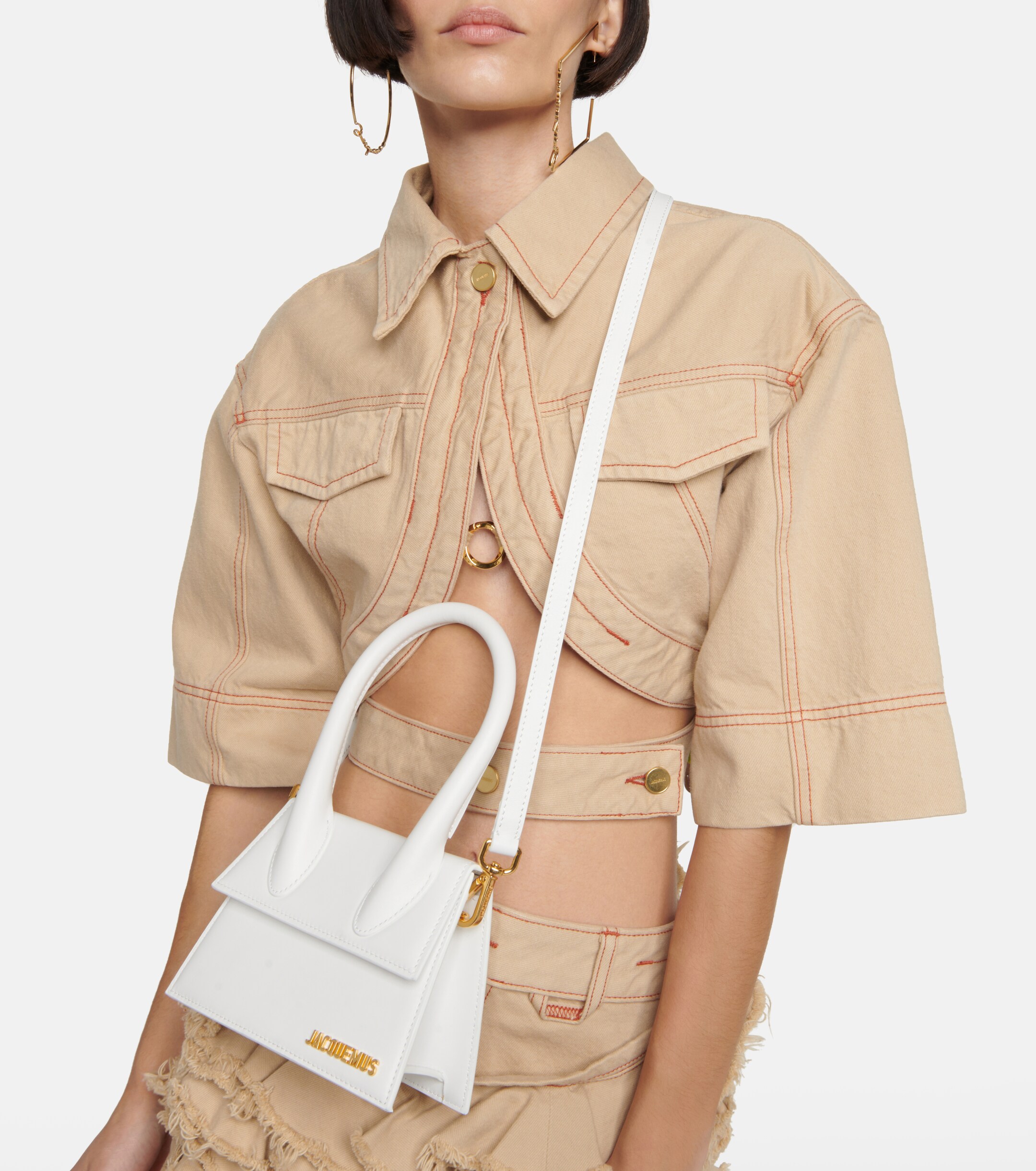 Jacquemus Le Chiquito Moyen leather tote bag