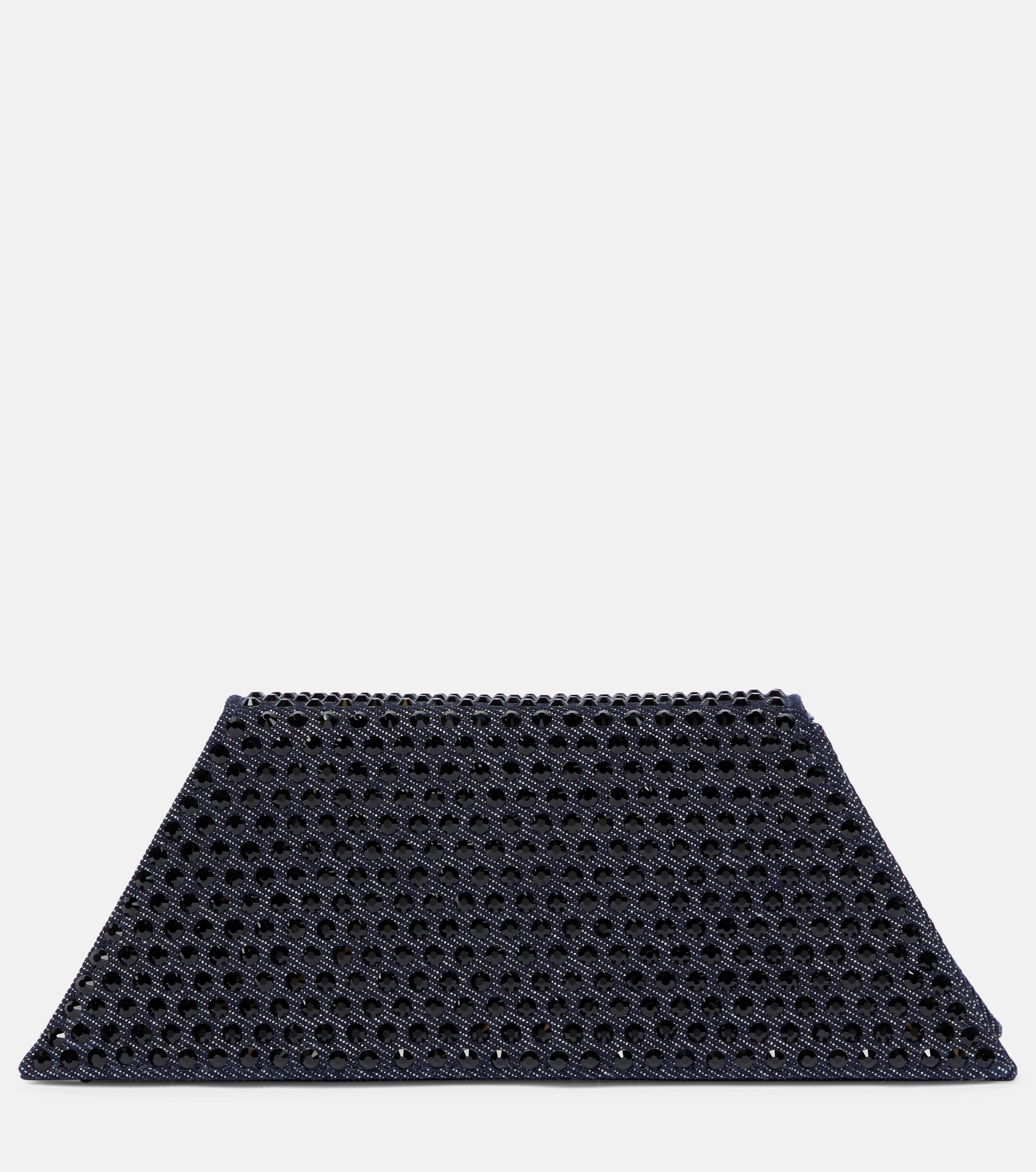 AMINA MUADDI Superamini Yigit denim clutch