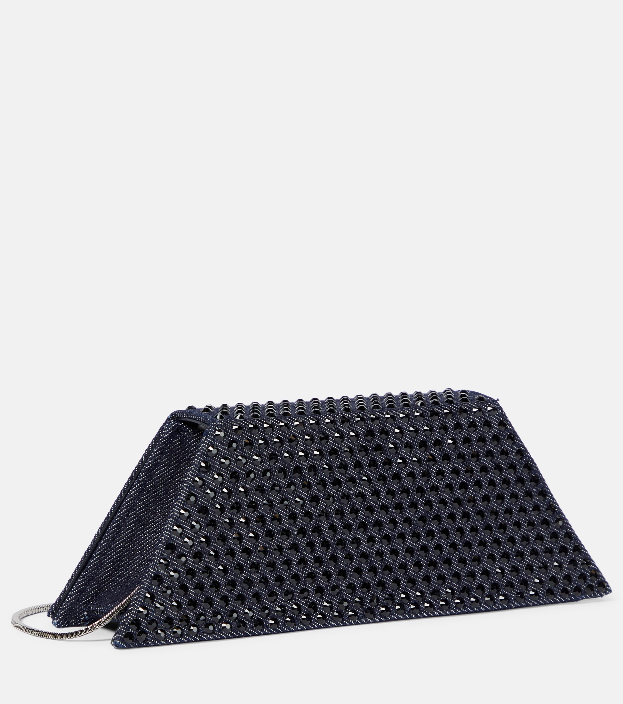 AMINA MUADDI Superamini Yigit denim clutch