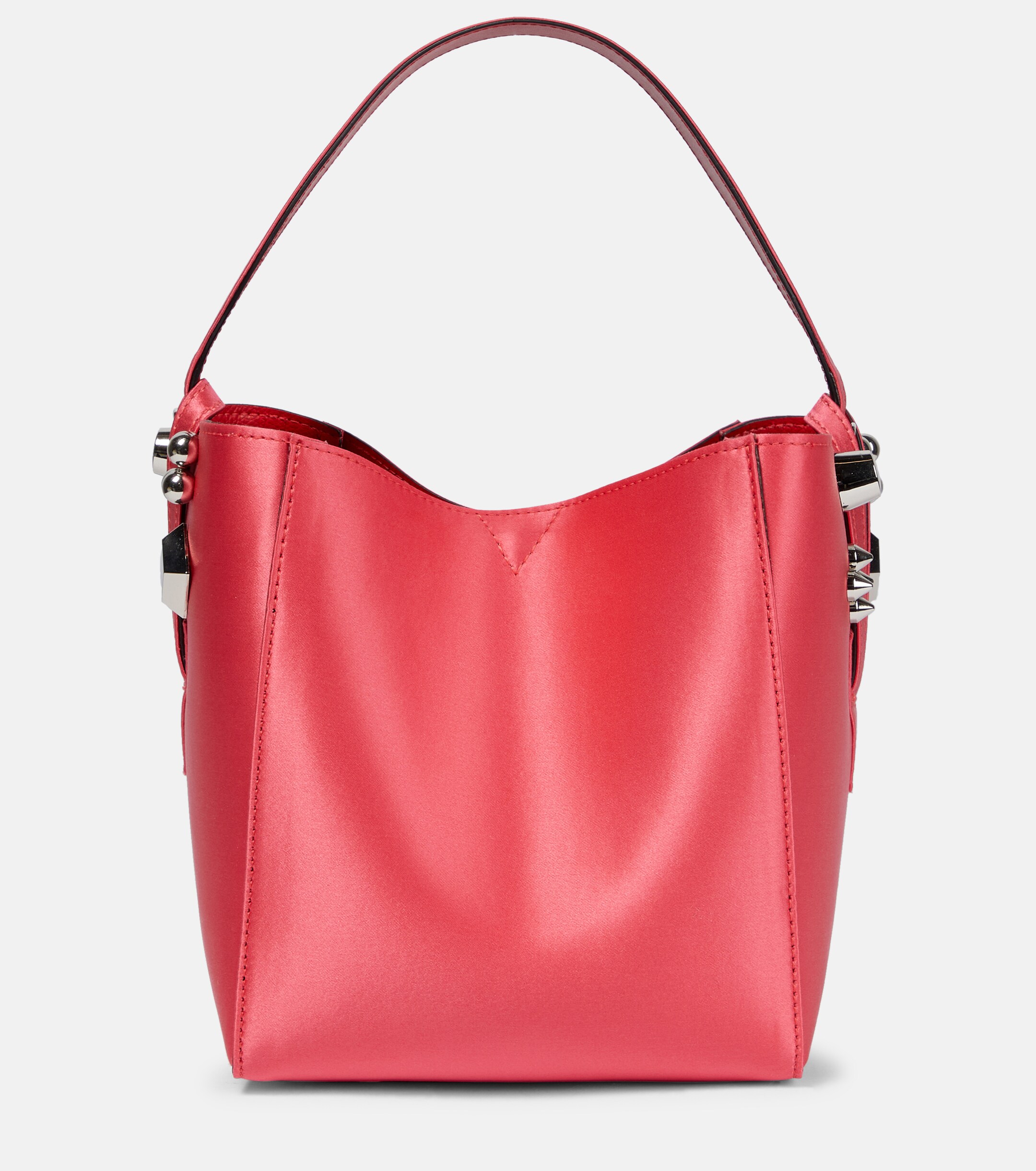 CHRISTIAN LOUBOUTIN Cabachic Mini satin bucket bag