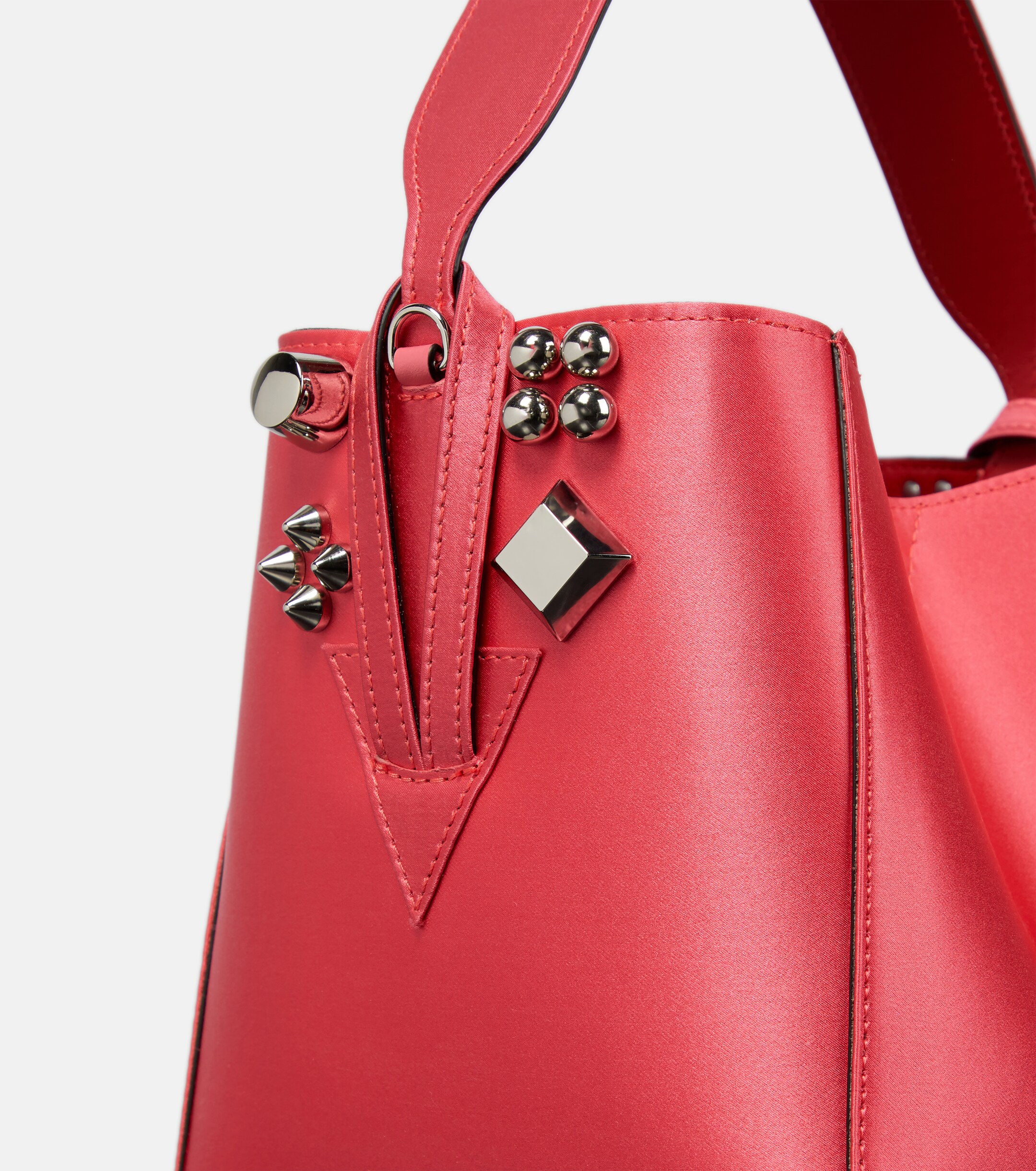 CHRISTIAN LOUBOUTIN Cabachic Mini satin bucket bag