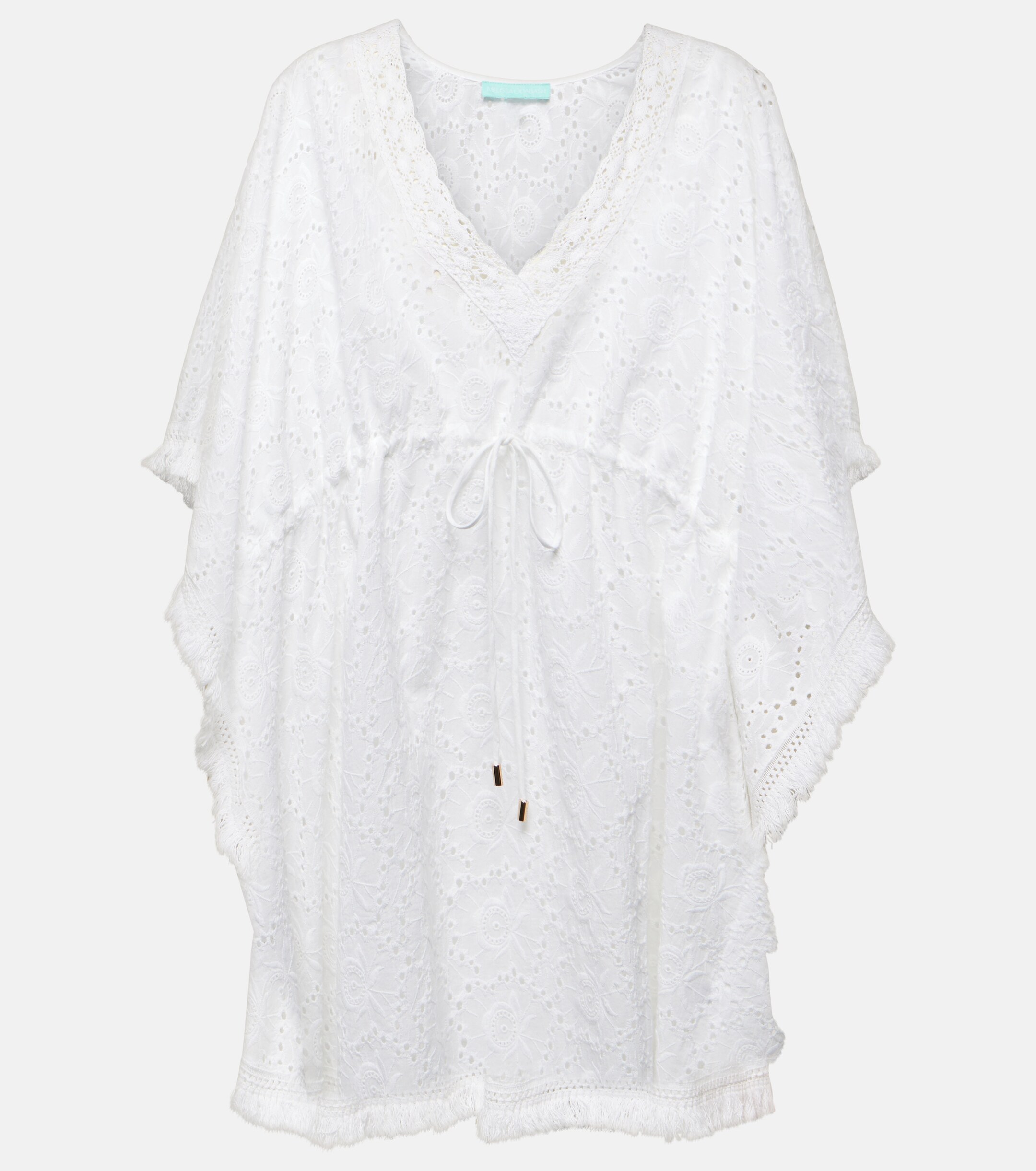 Melissa Odabash Ivy broderie anglaise cotton kaftan thumbnail