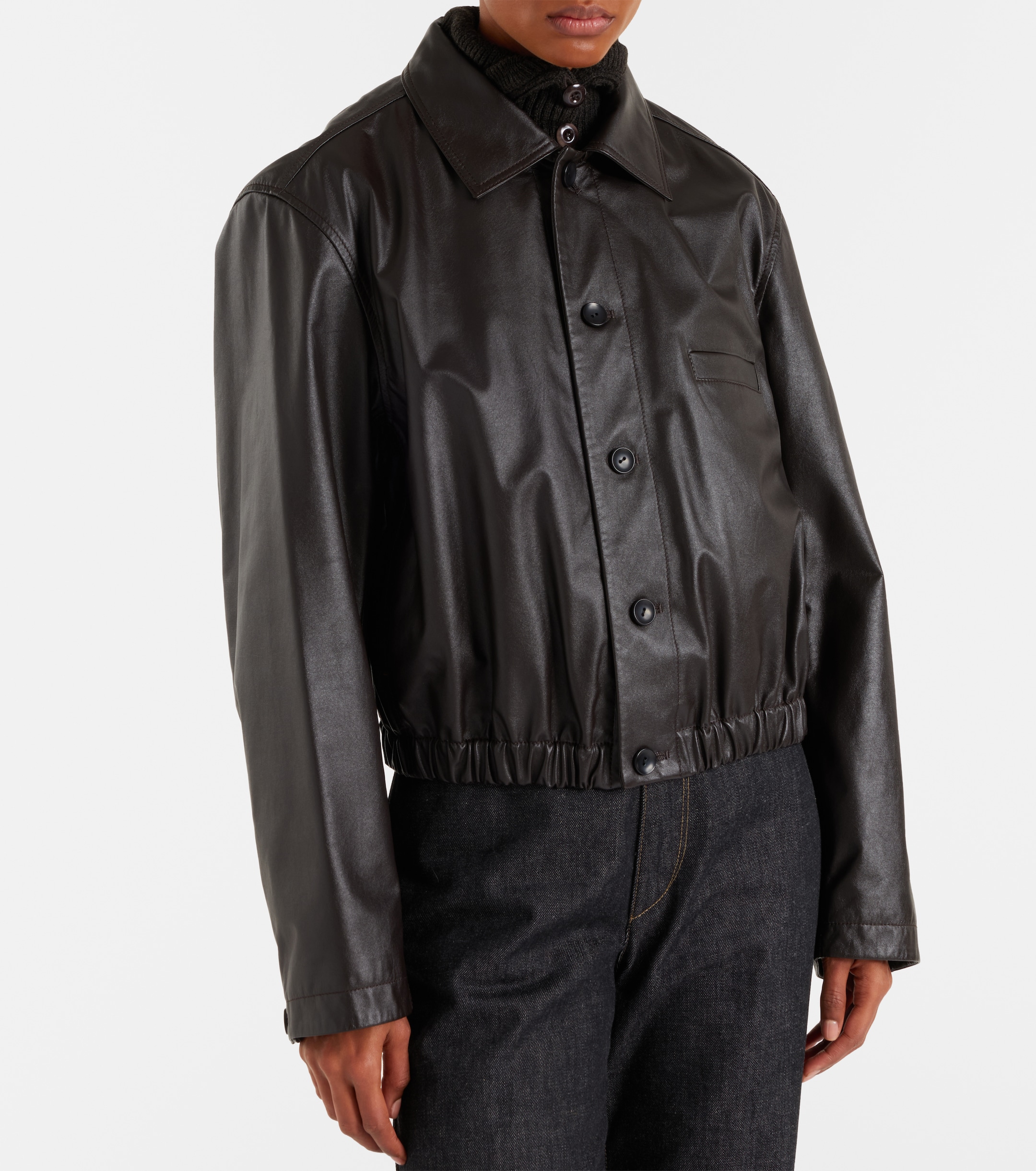 Lemaire - Leather jacket | Plush