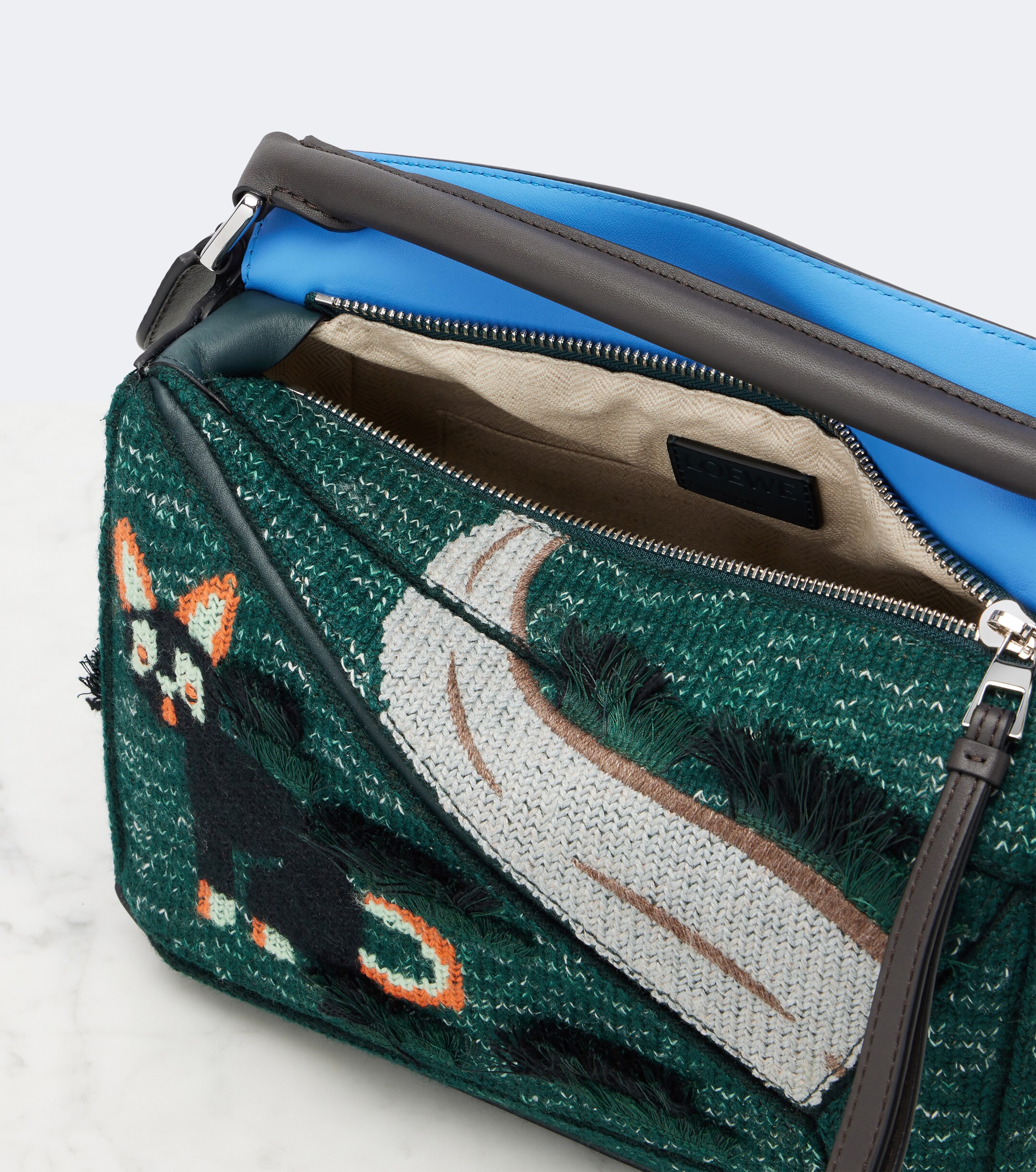 Loewe x Louis Wain Futurist Cat Puzzle top-handle bag