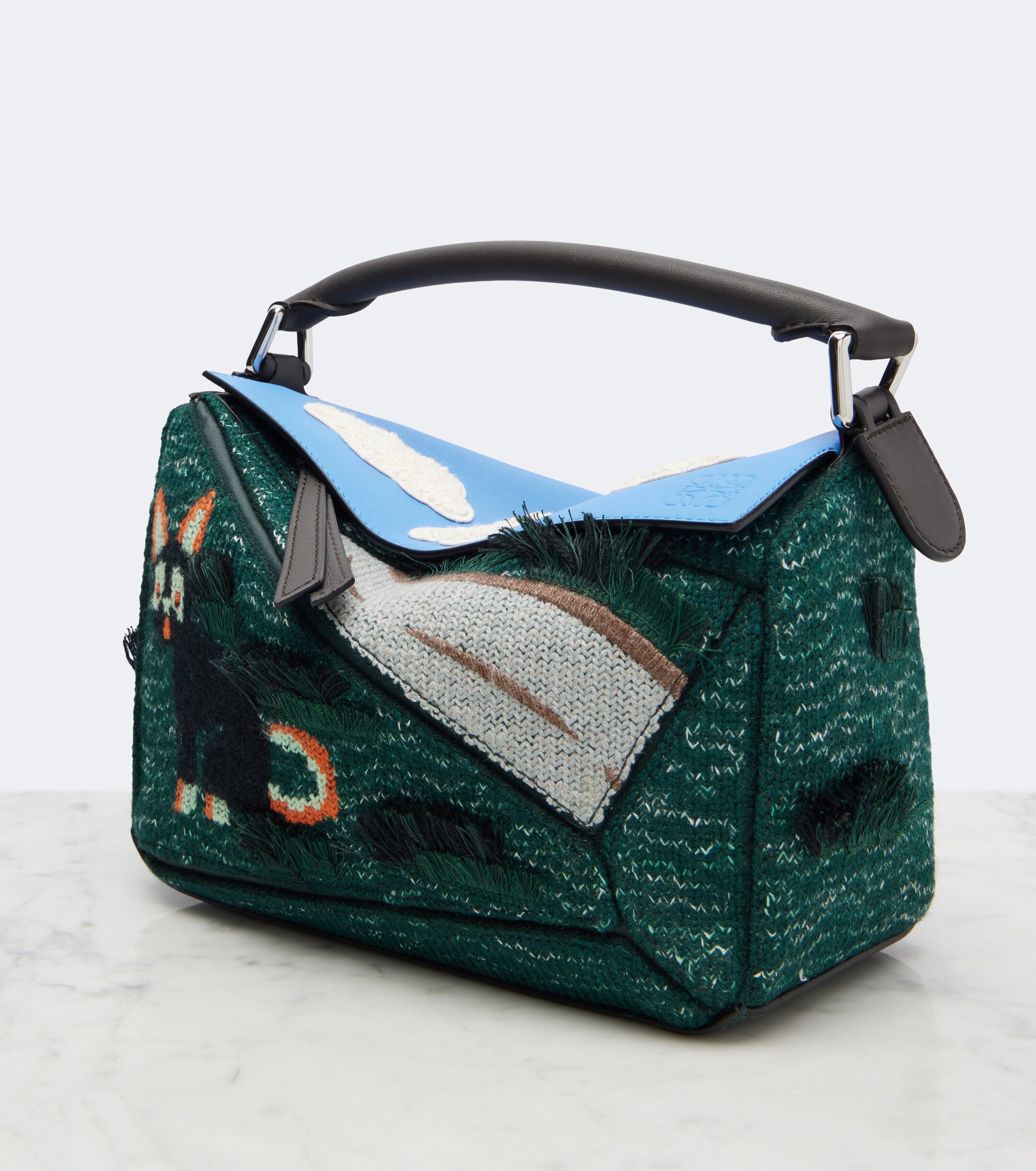 Loewe x Louis Wain Futurist Cat Puzzle top-handle bag