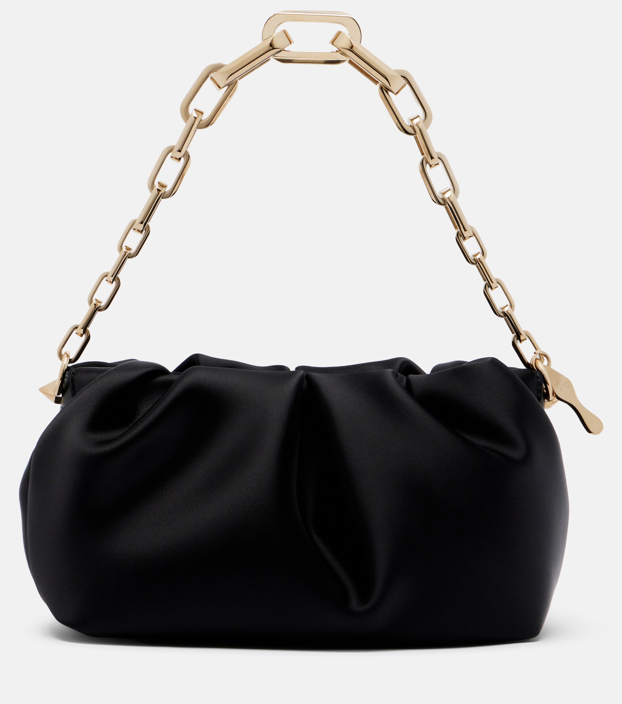 CHRISTIAN LOUBOUTIN Eva Small satin shoulder bag