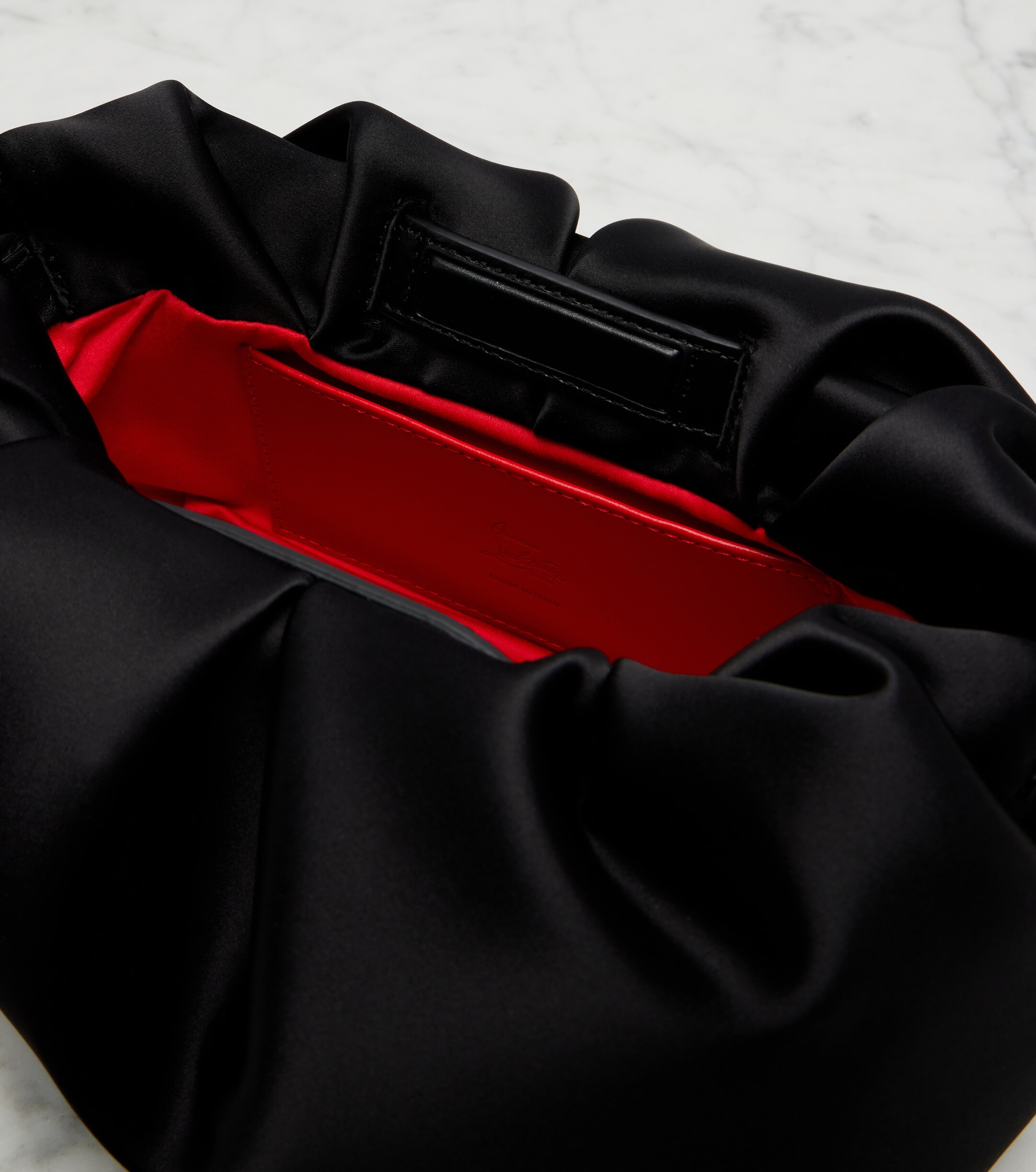 CHRISTIAN LOUBOUTIN Eva Small satin shoulder bag