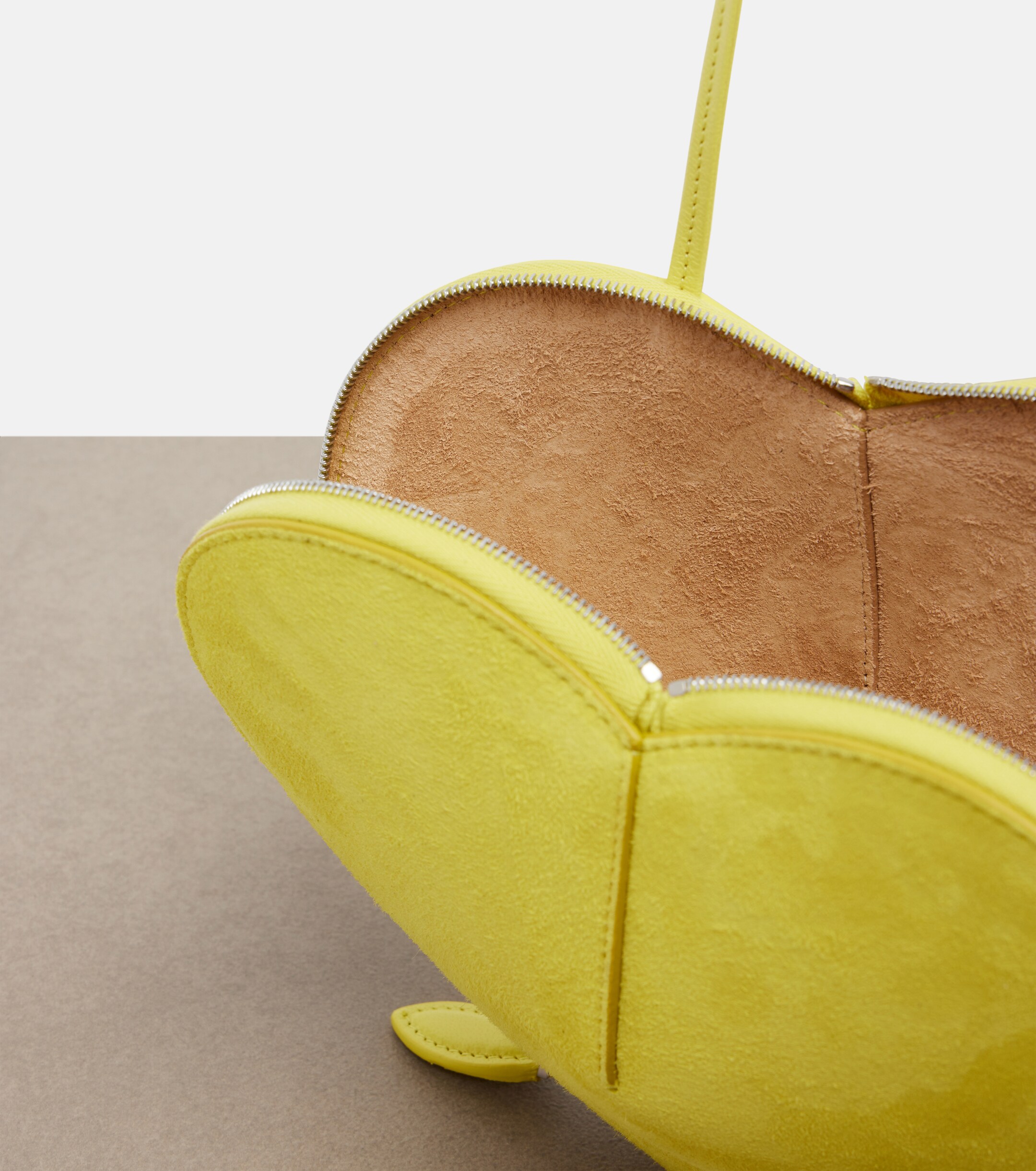 Alaïa Le Cœur leather and suede crossbody bag