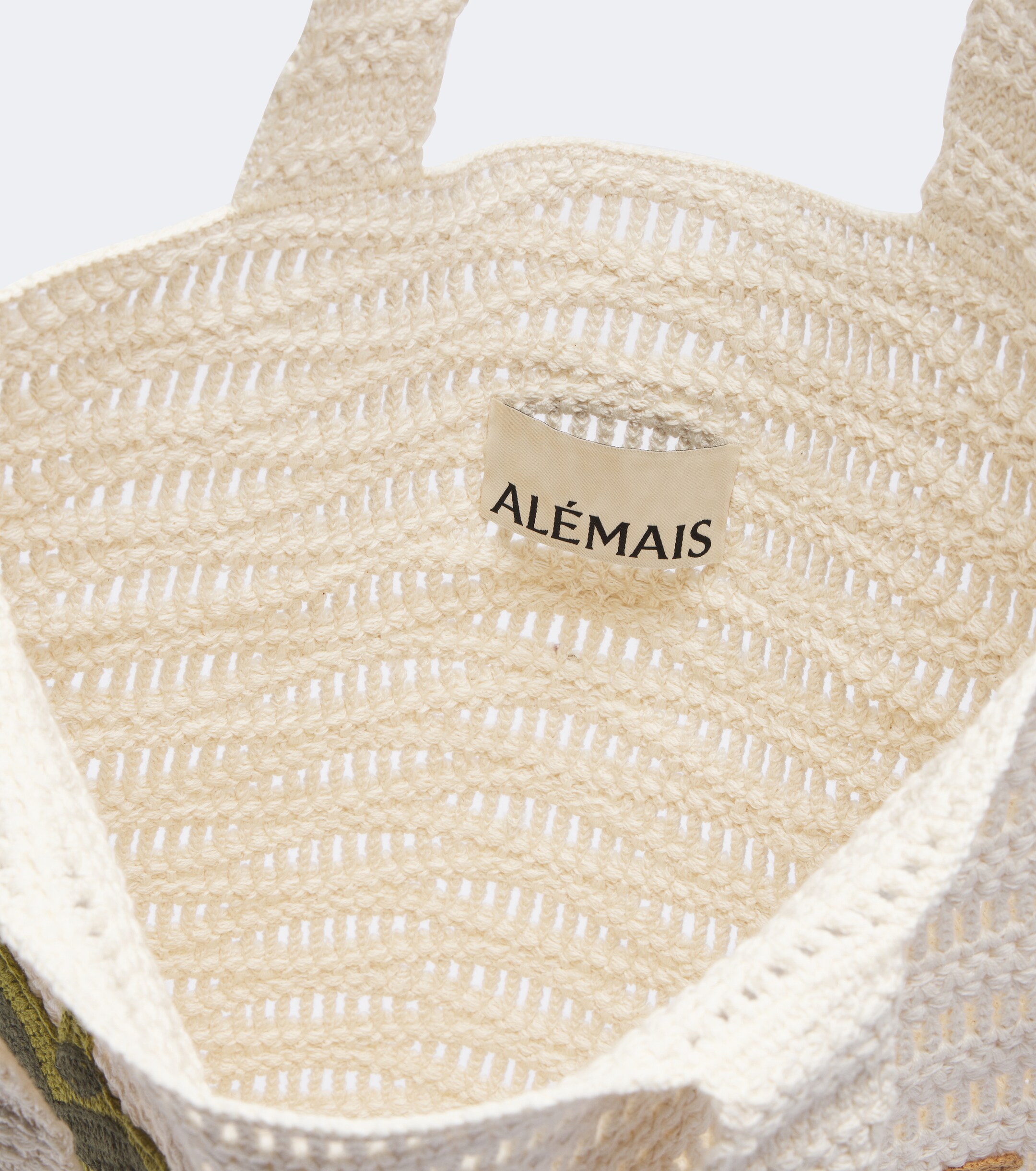 Alémais Island Cove Large crochet tote bag