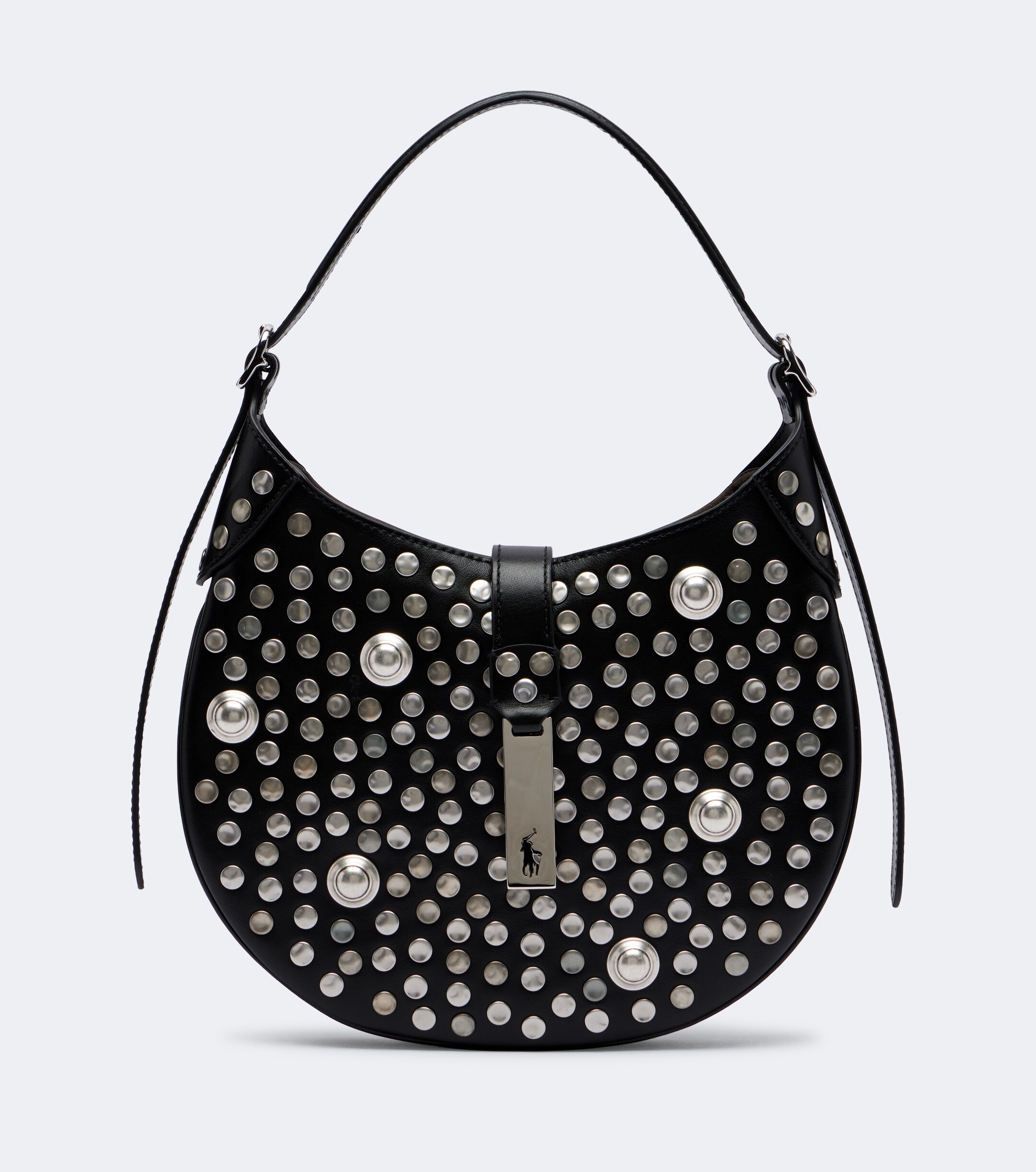 Polo Ralph Lauren Polo ID Small studded leather shoulder bag