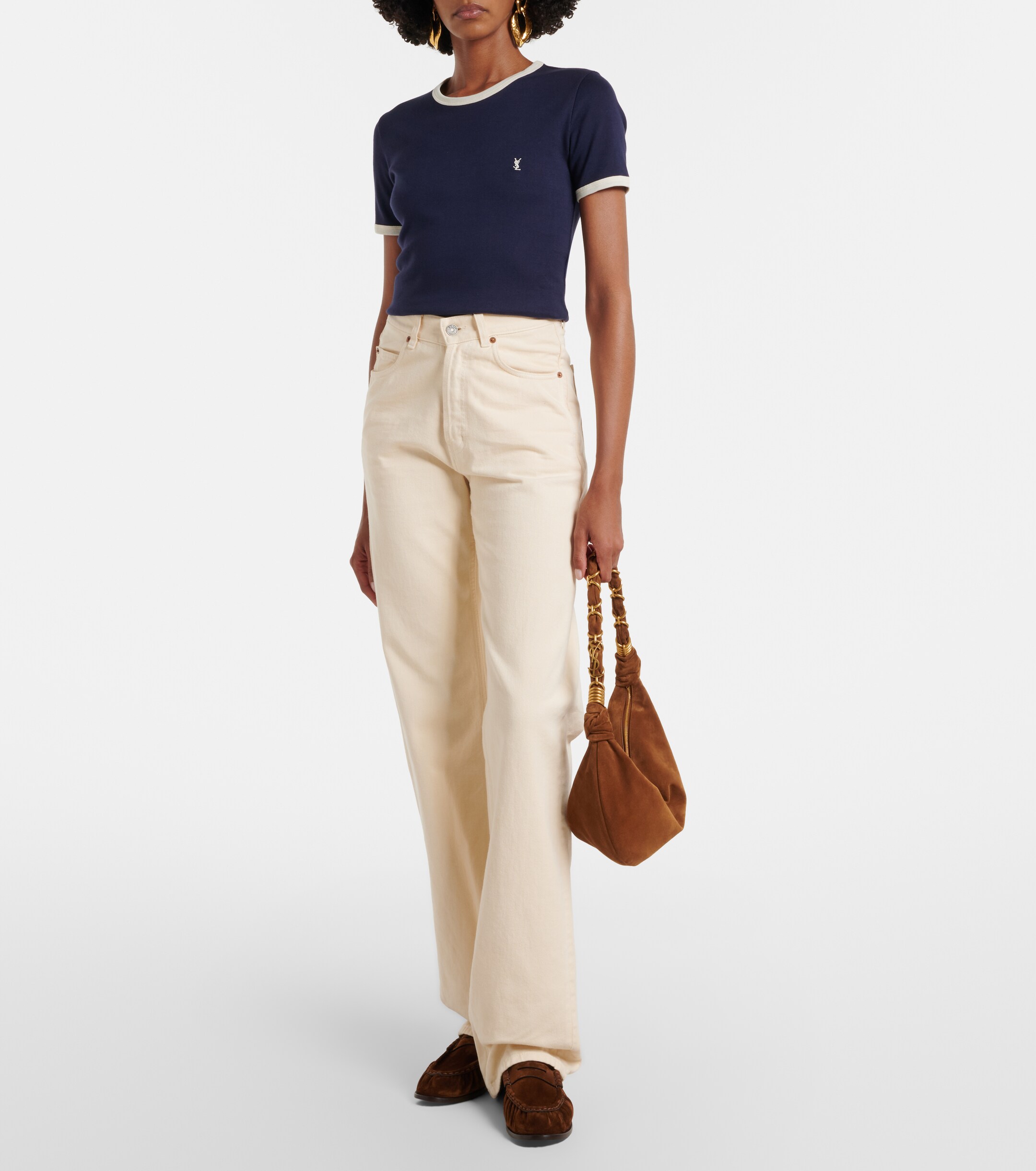Saint Laurent Amalia Small suede shoulder bag