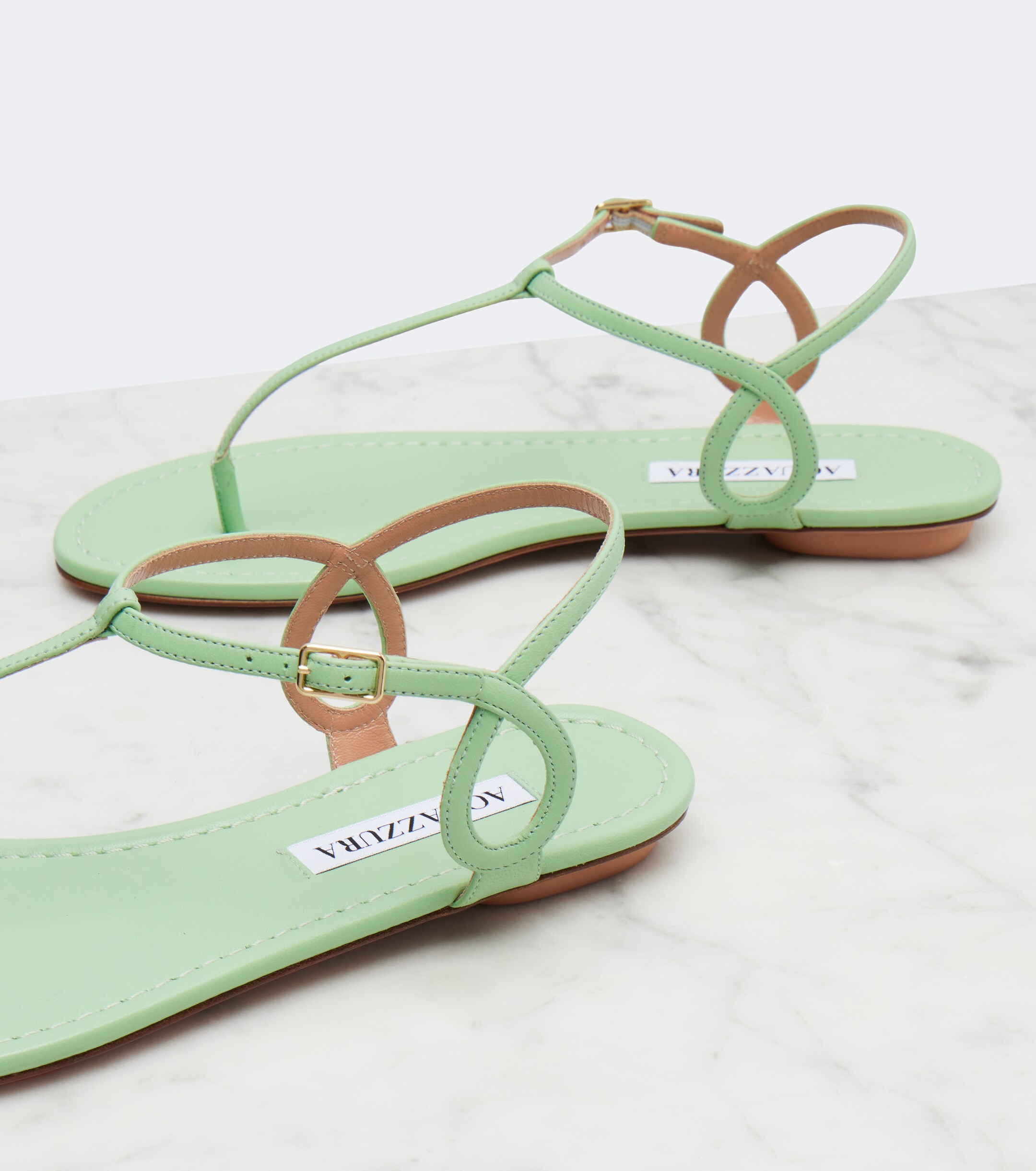 AQUAZZURA Aquazzura Almost Bare leather thong sandals