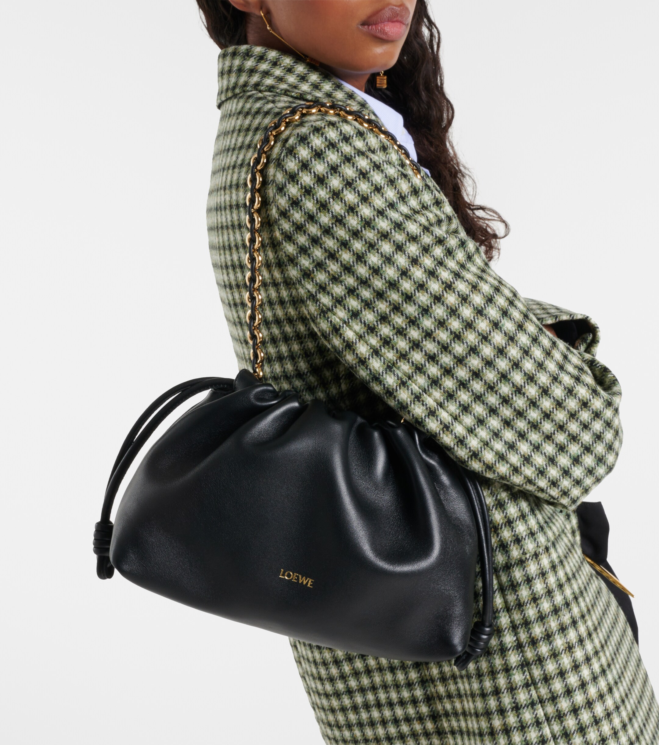 Loewe Flamenco Medium leather clutch
