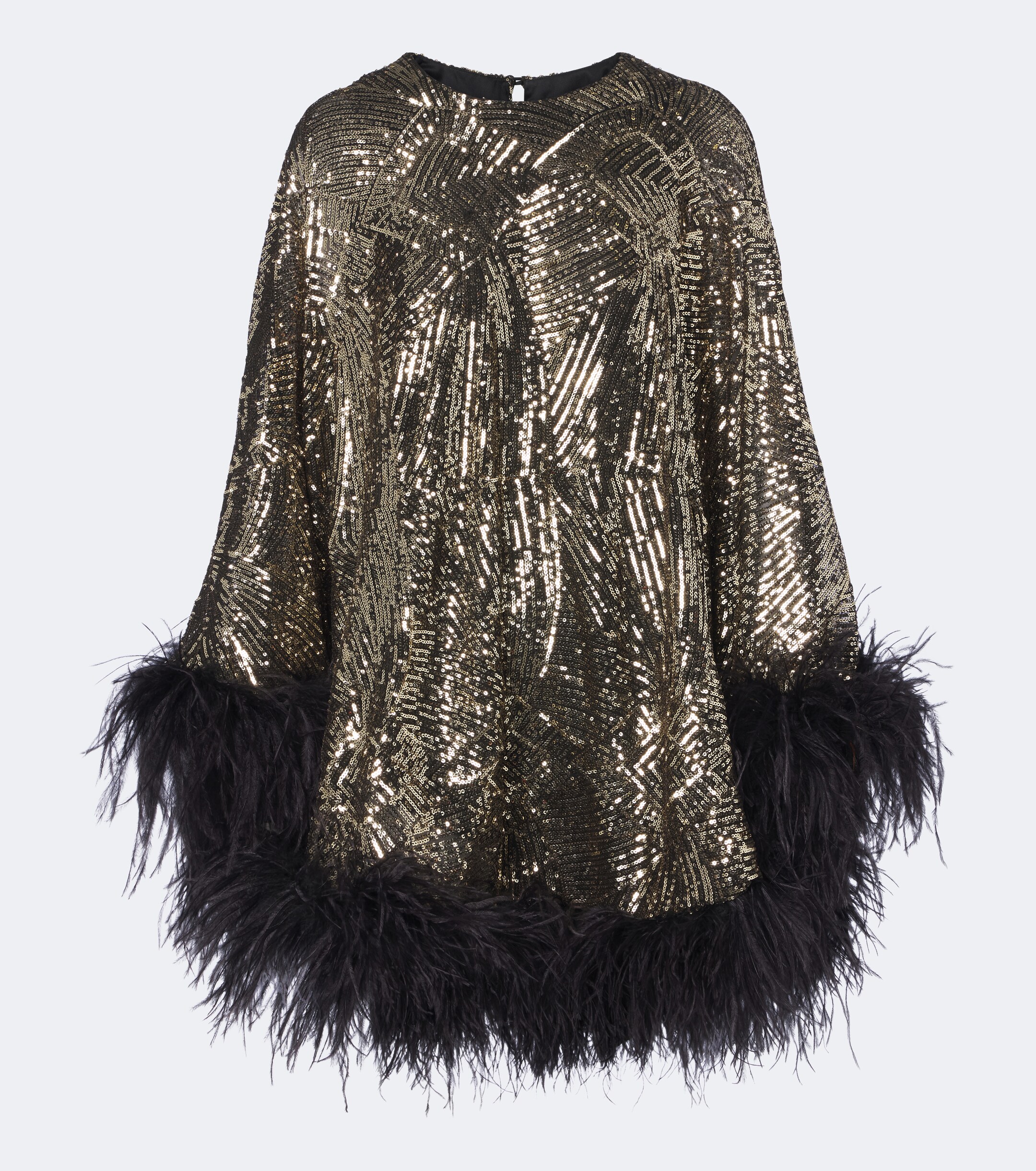 Taller Marmo Taller Marmo Vegas Disco feather-trimmed minidress