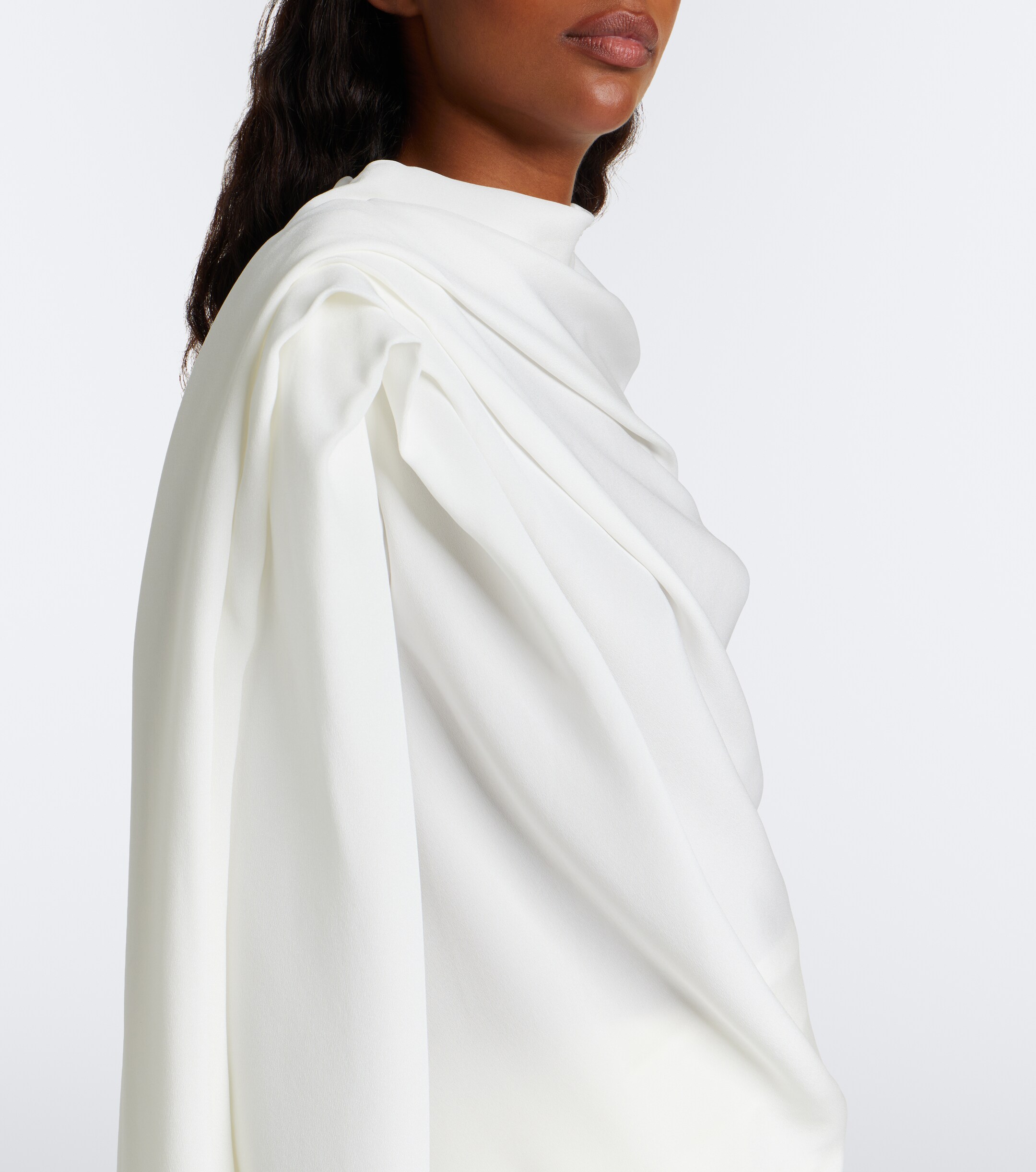 TOVE Tove Maevi draped caped silk top