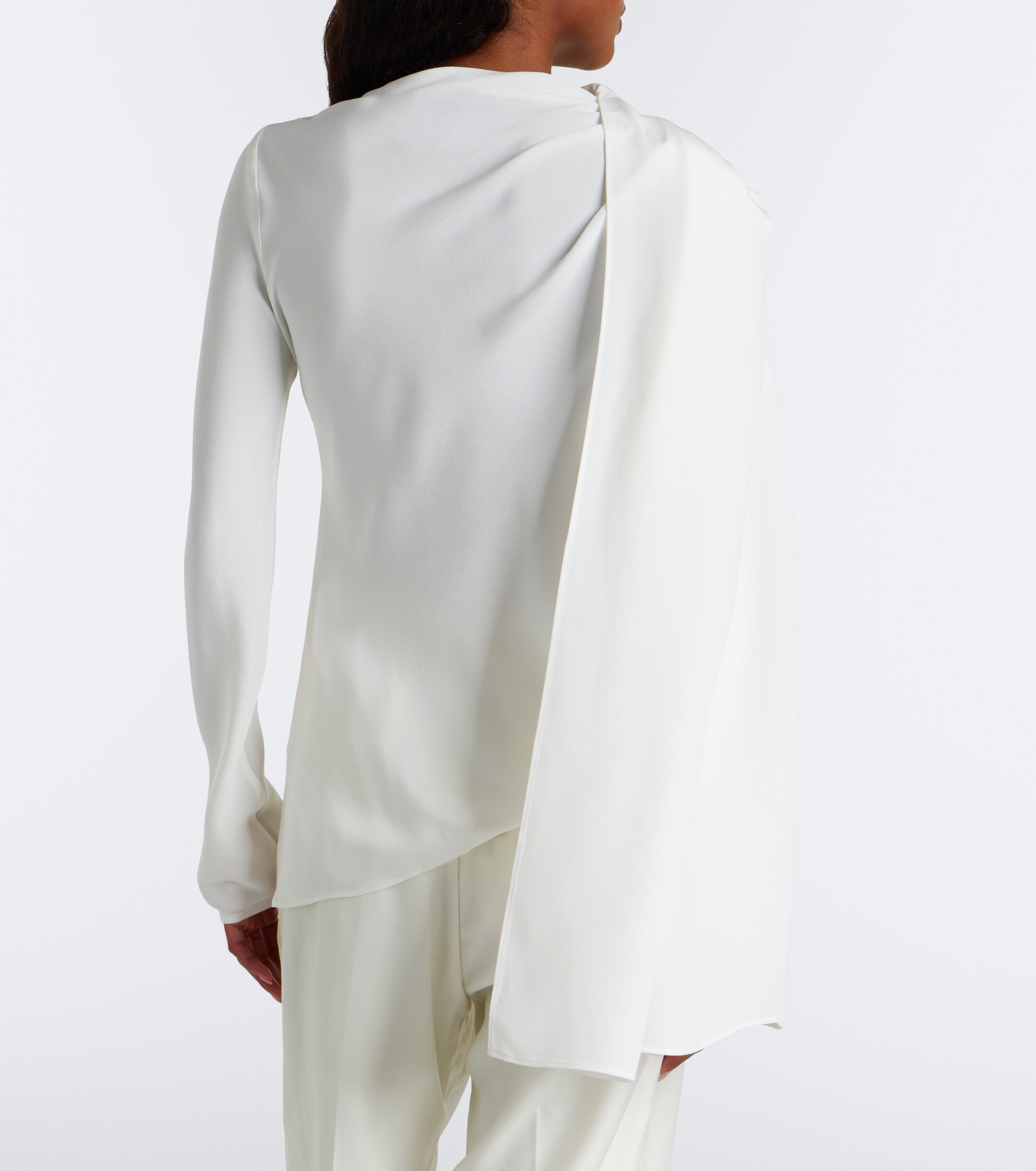 TOVE Tove Maevi draped caped silk top