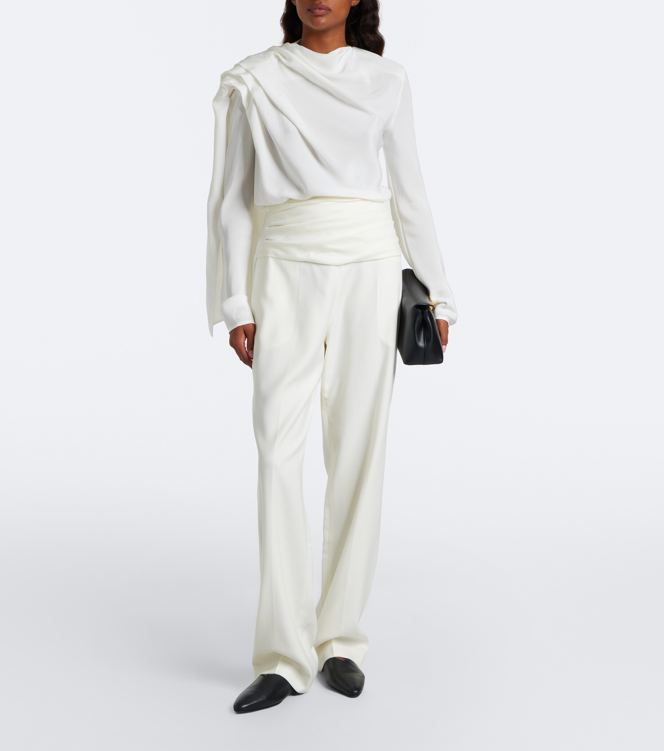 TOVE Tove Maevi draped caped silk top