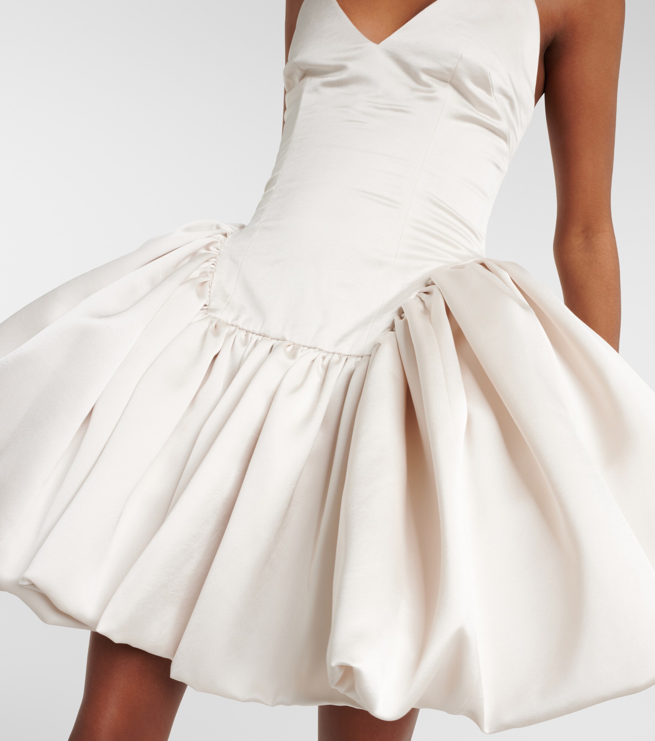 Danielle Frankel Bridal Estelle satin twill minidress