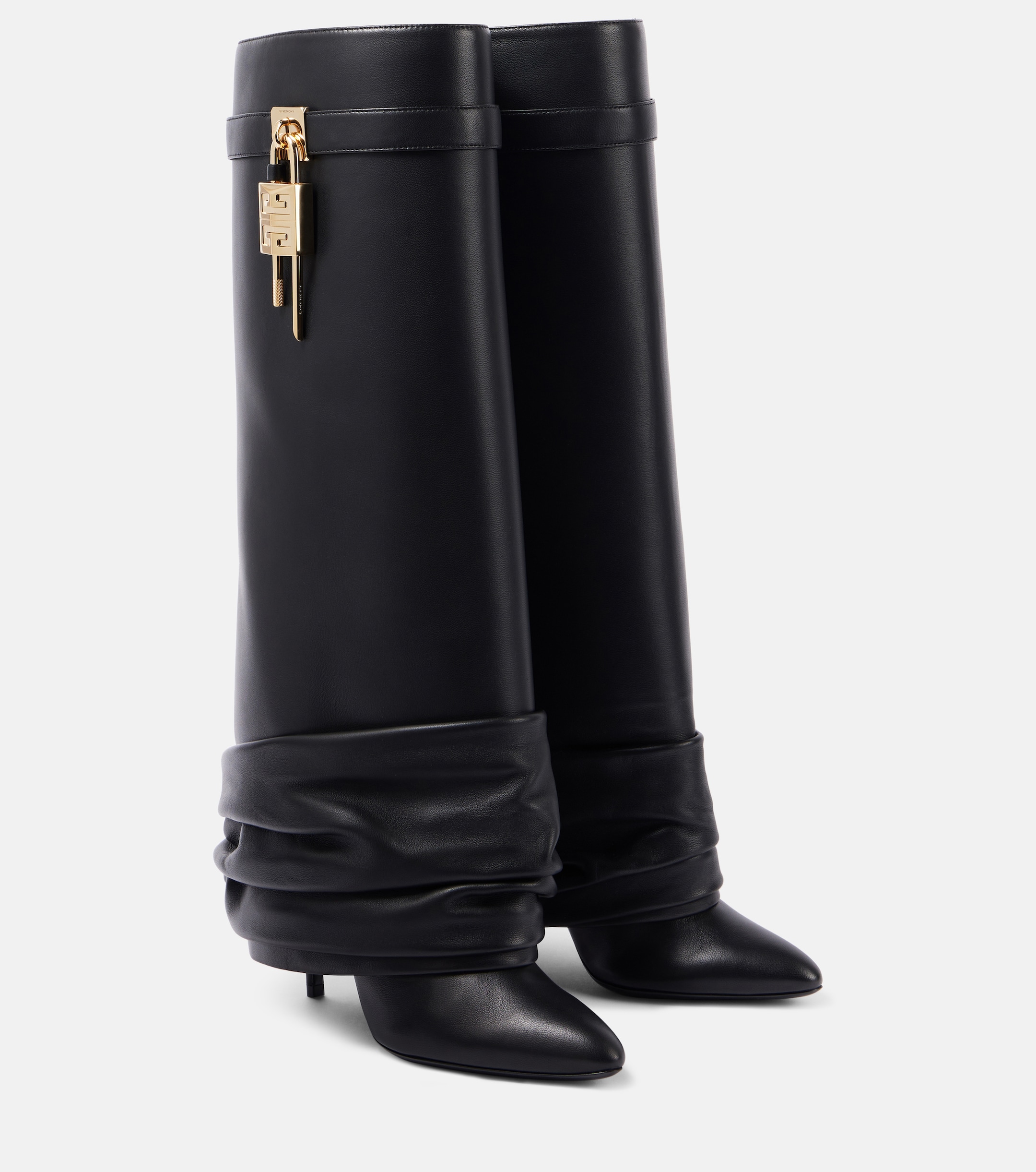 Givenchy - Shark Lock Stiletto leather knee-high boots | Plush