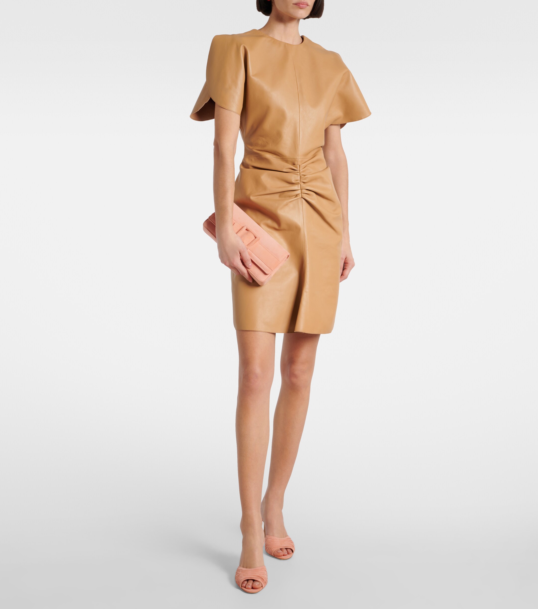 MANOLO BLAHNIK Maygot suede clutch