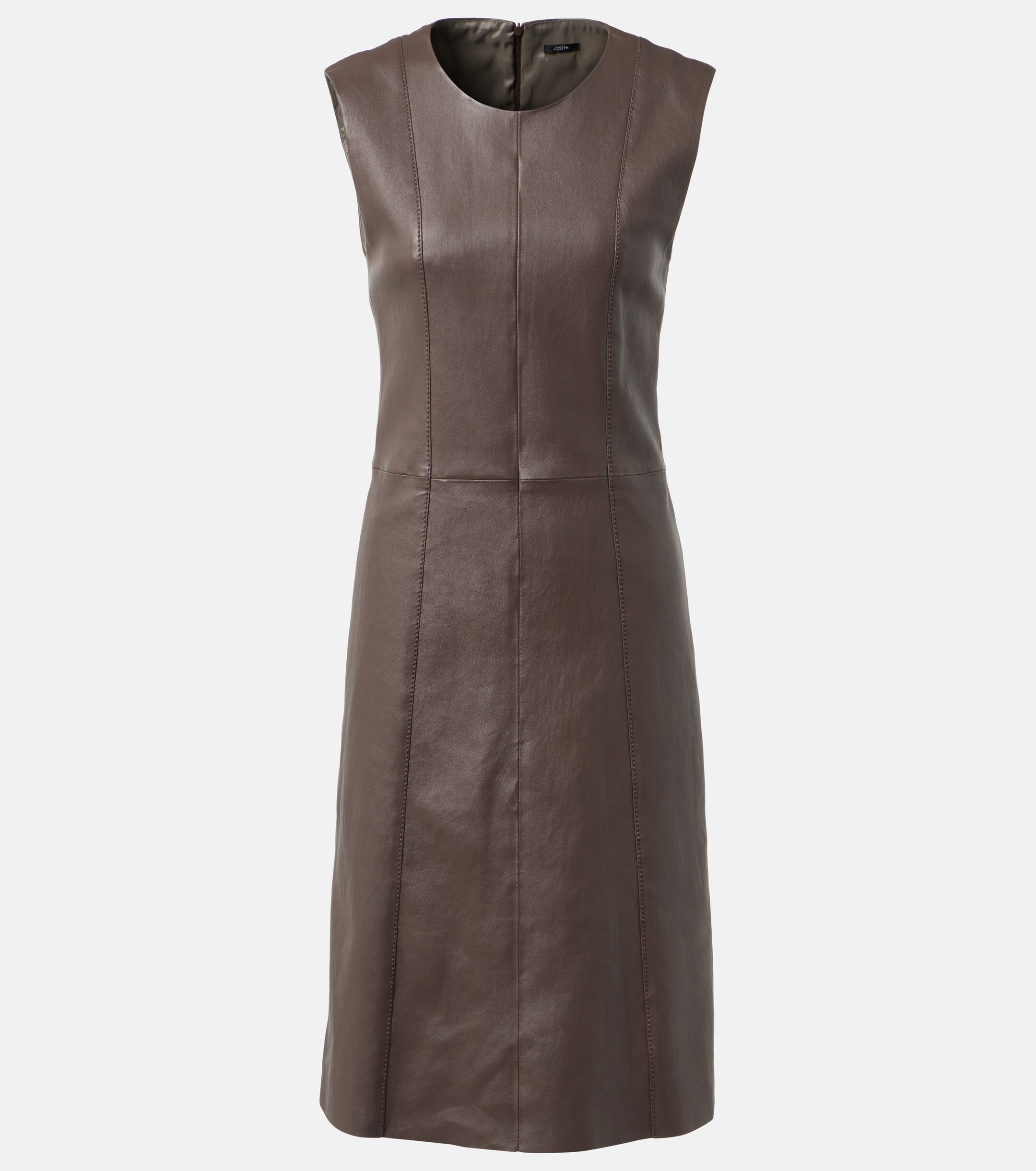 JOSEPH Leather midi dress