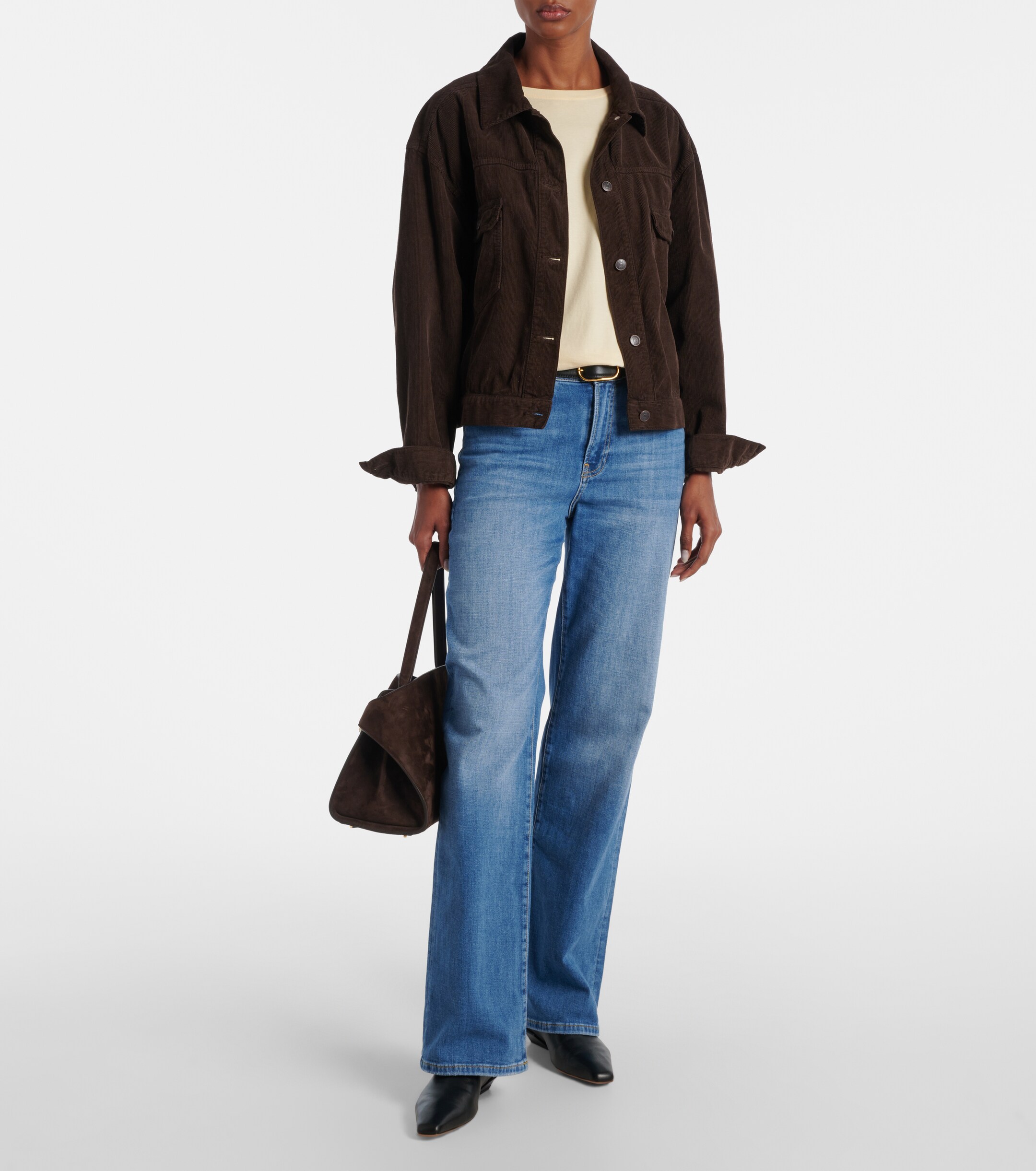 AG Jeans New Baggy high-rise wide-leg jeans
